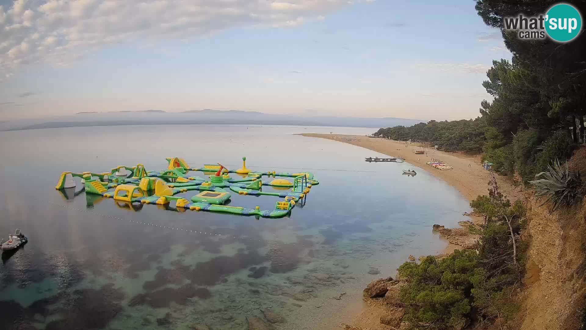 Webcam Zlatni Rat Bol – Liveblick vom berühmten Strand auf Brač