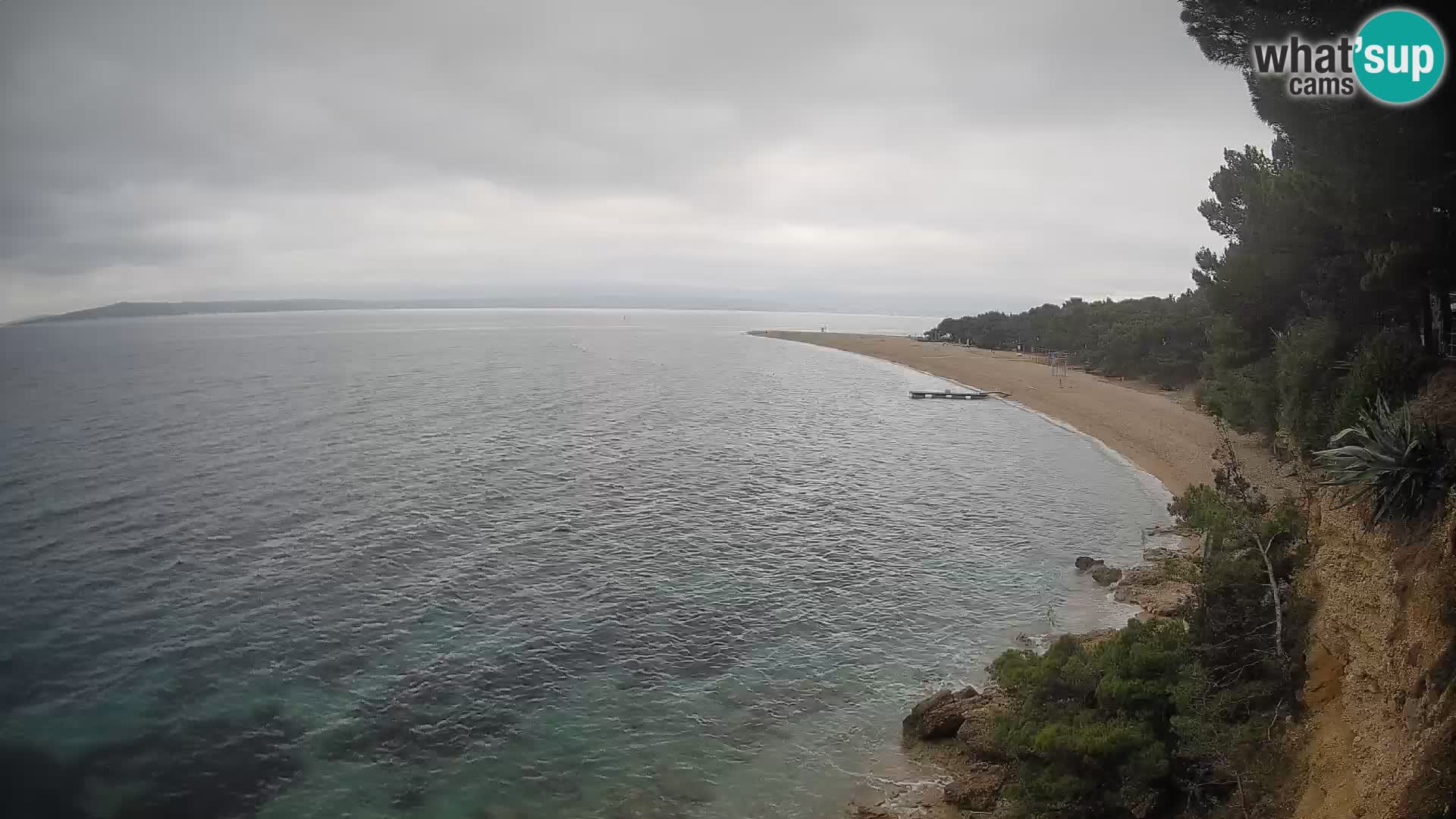 Spletna kamera Bol Zlatni Rat – Pogled v živo z otoka Brač