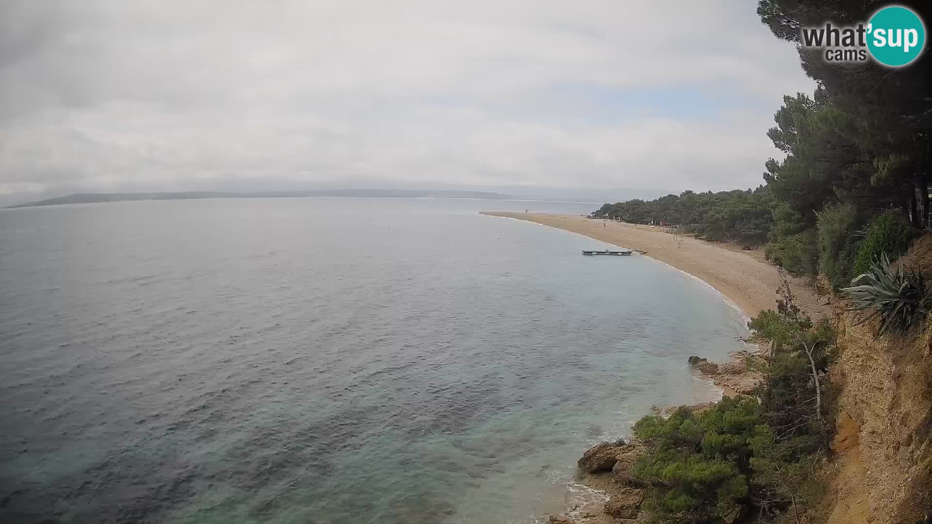 Webcam Zlatni Rat Bol – Liveblick vom berühmten Strand auf Brač