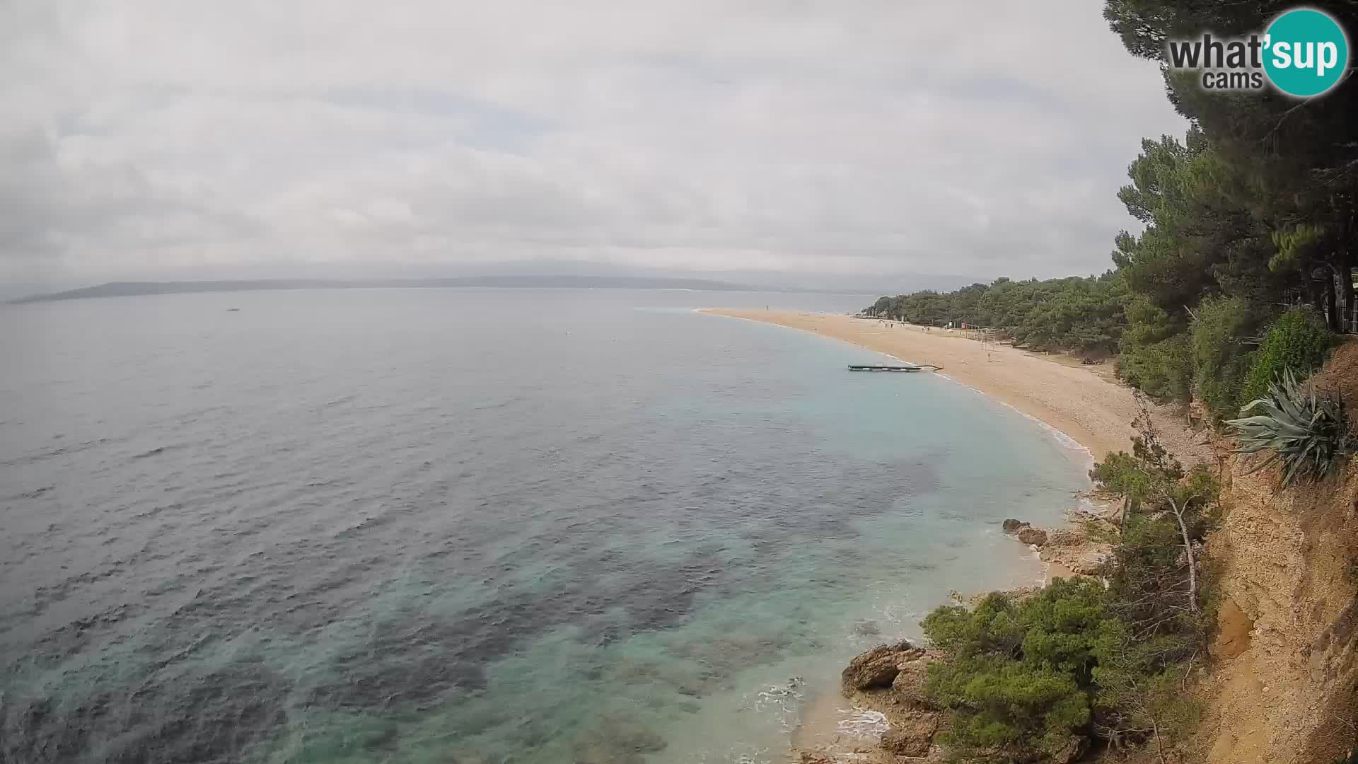 Webcam Zlatni Rat Bol – Liveblick vom berühmten Strand auf Brač