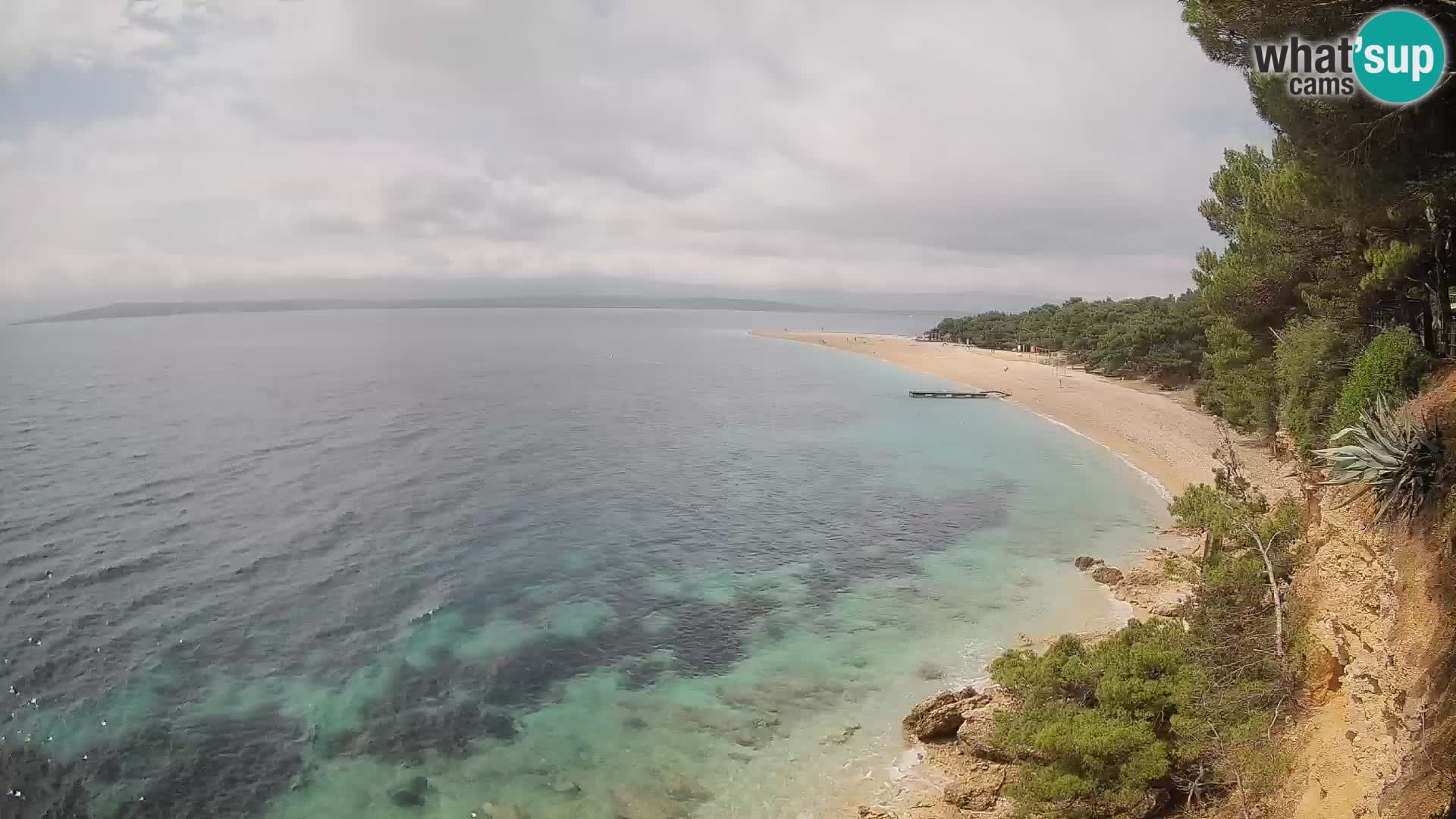 Spletna kamera Bol Zlatni Rat – Pogled v živo z otoka Brač