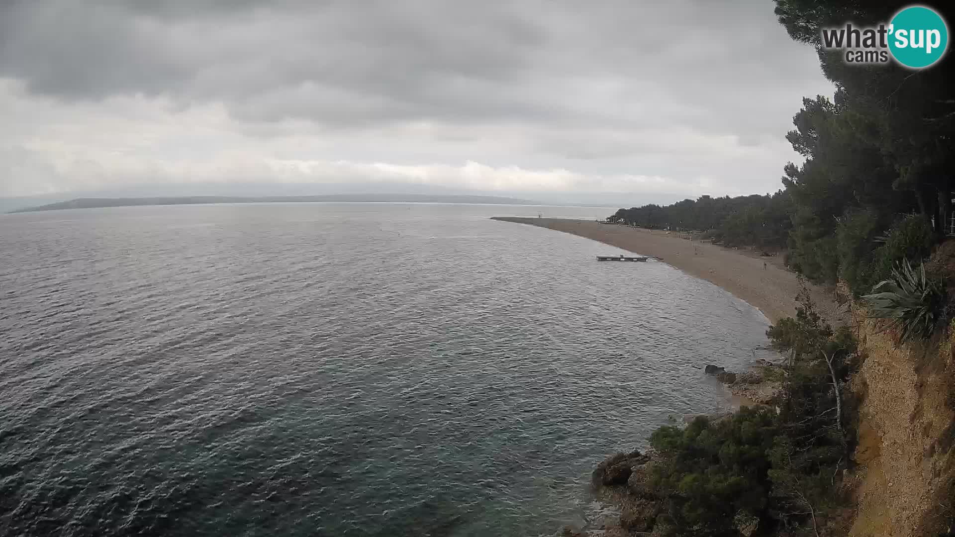 Spletna kamera Bol Zlatni Rat – Pogled v živo z otoka Brač