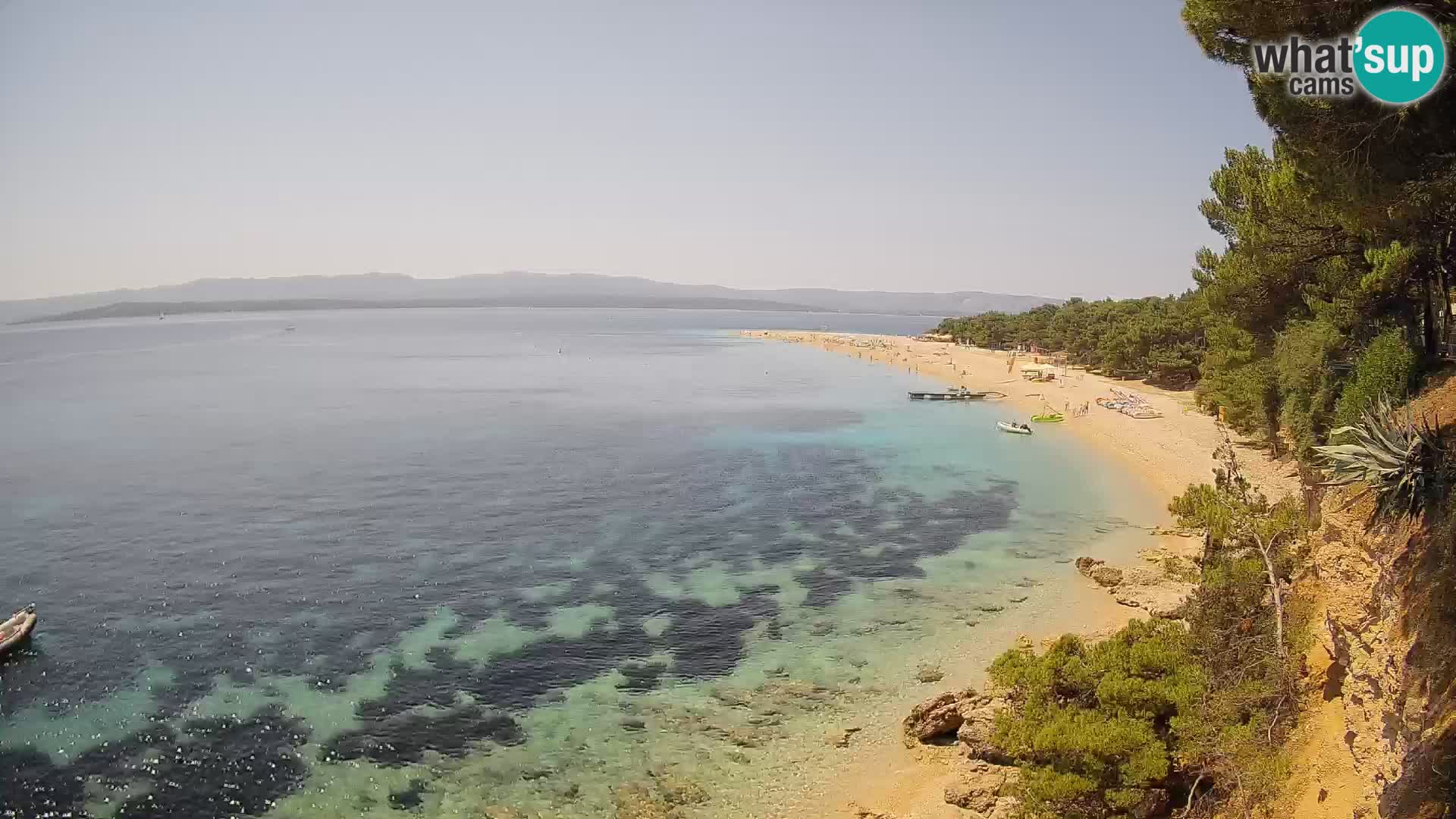 Webcam Bol Zlatni Rat – Vista en vivo desde la isla de Brač