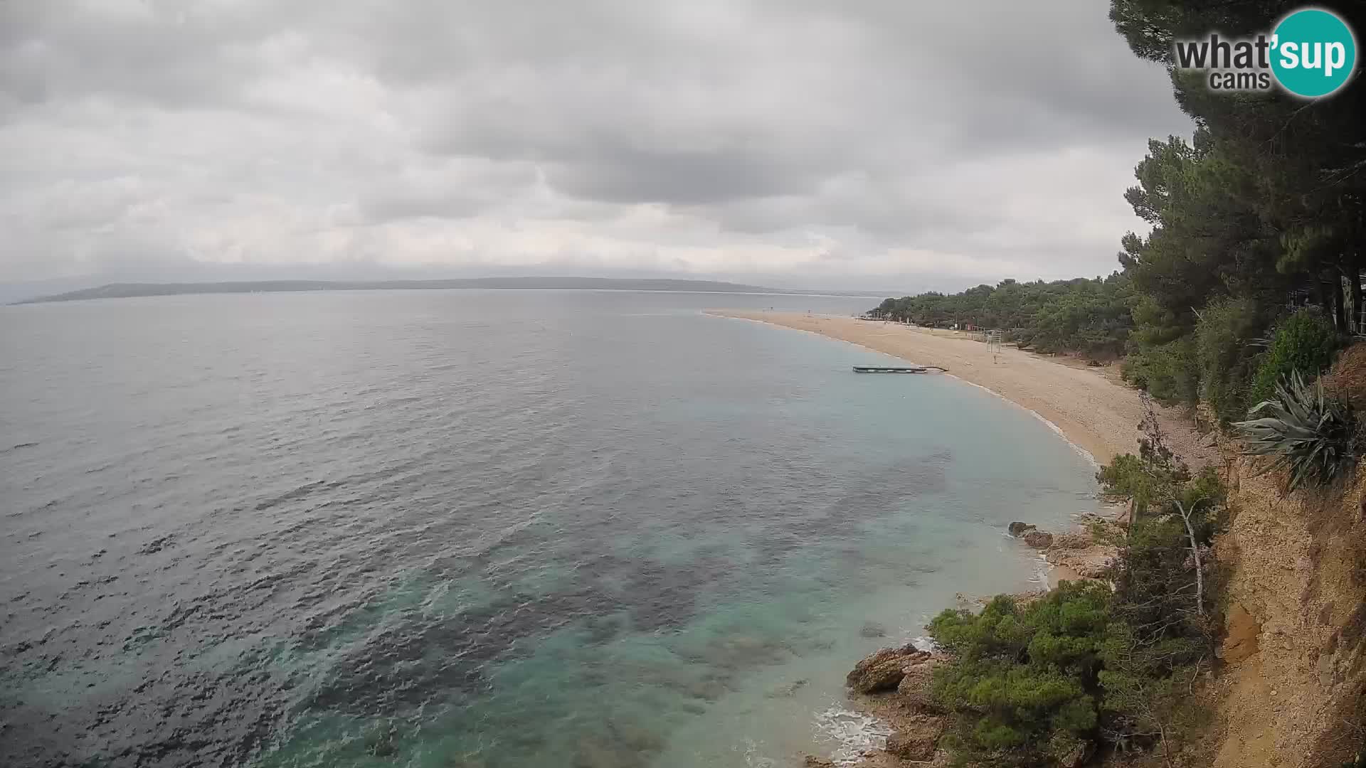 Webcam Zlatni Rat Bol – Liveblick vom berühmten Strand auf Brač