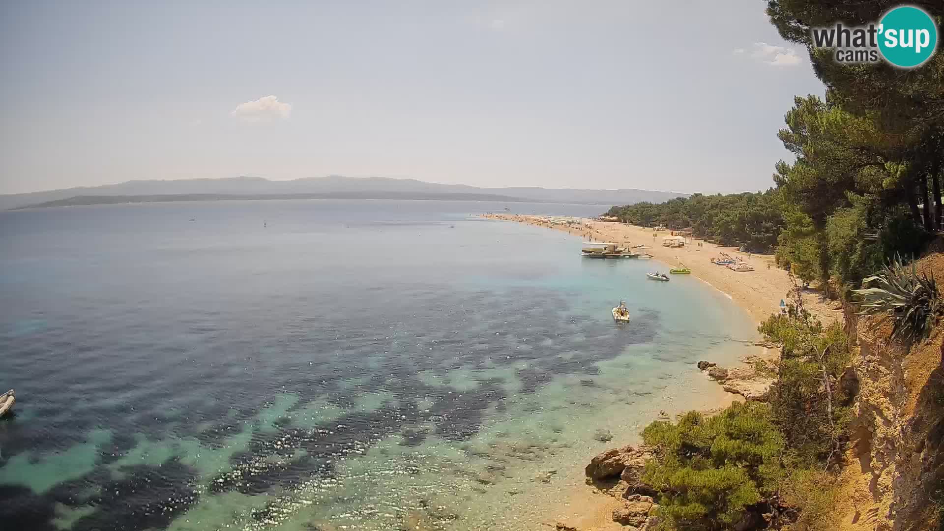 Webcam Bol Zlatni Rat – Vista en vivo desde la isla de Brač