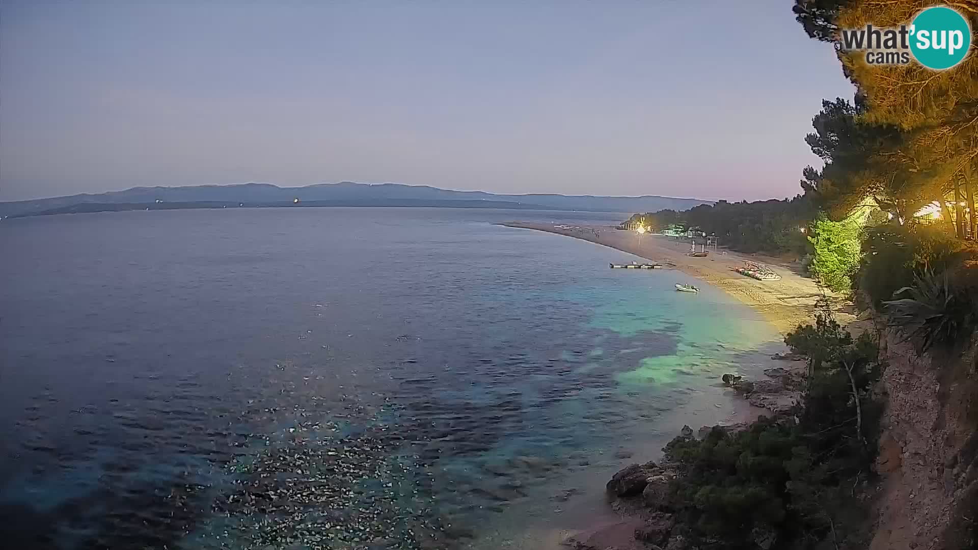 Webcam Bol Zlatni Rat – Vista en vivo desde la isla de Brač