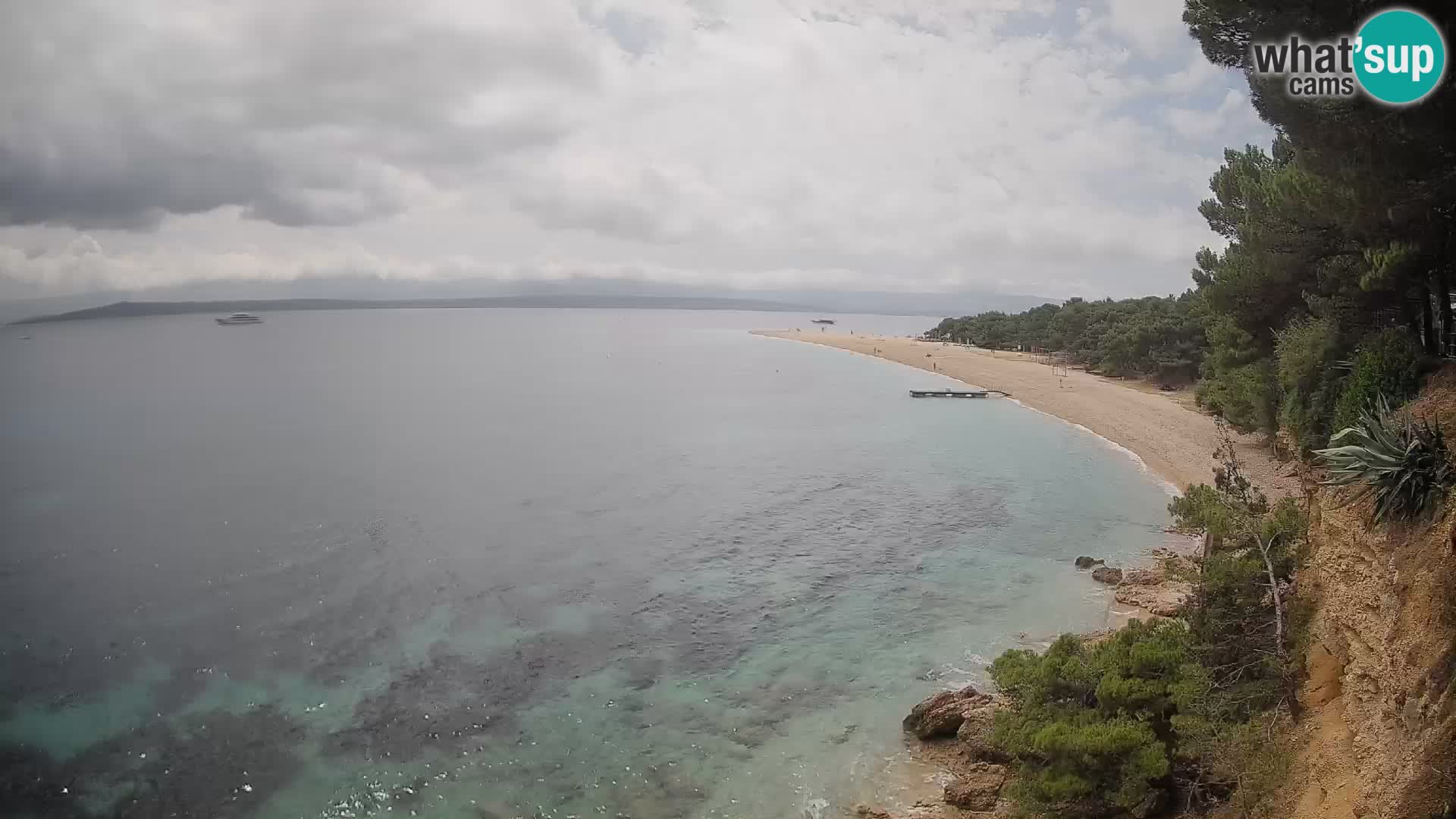 Webcam Zlatni Rat Bol – Liveblick vom berühmten Strand auf Brač