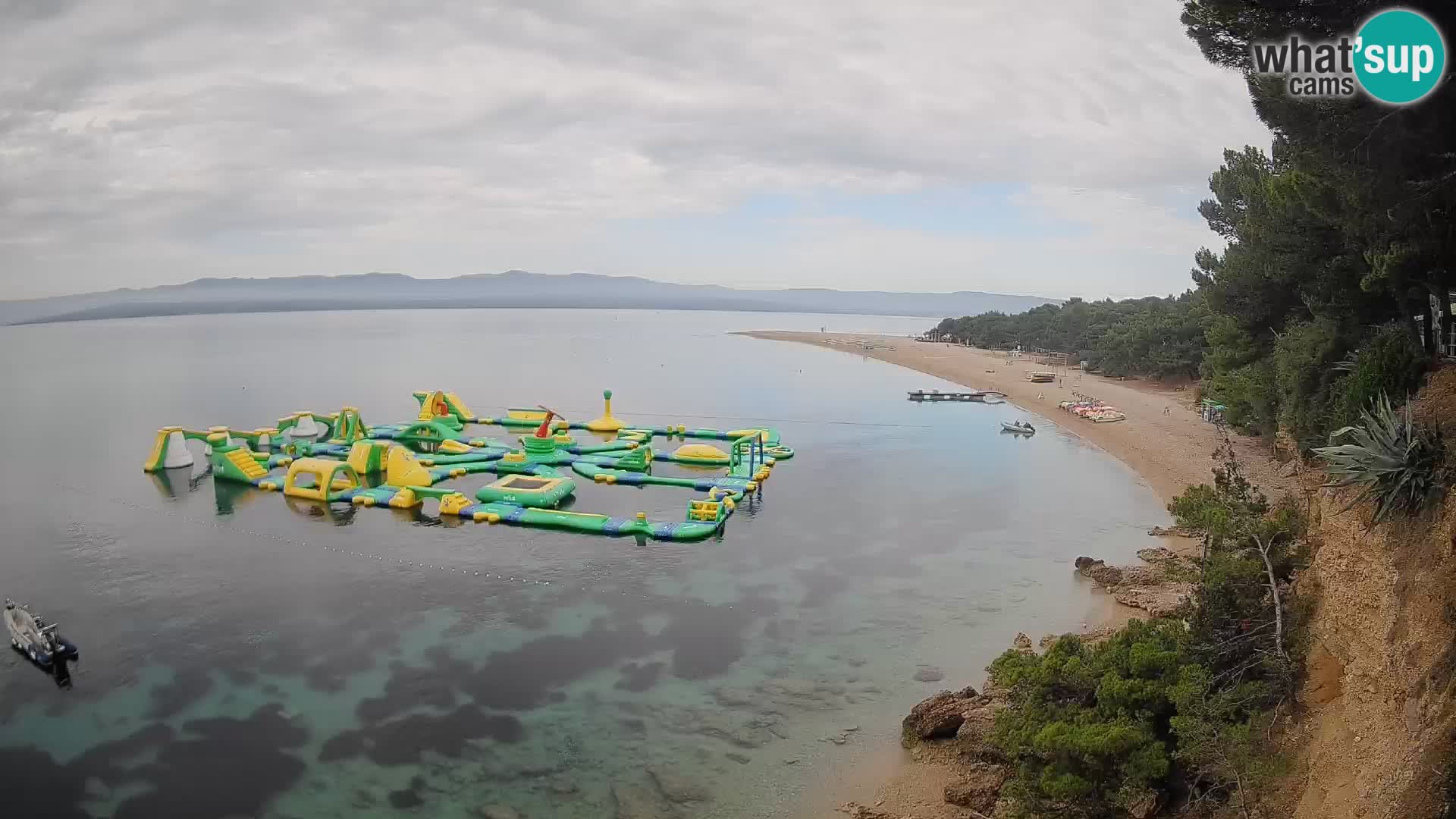 Webcam Zlatni Rat Bol – Liveblick vom berühmten Strand auf Brač