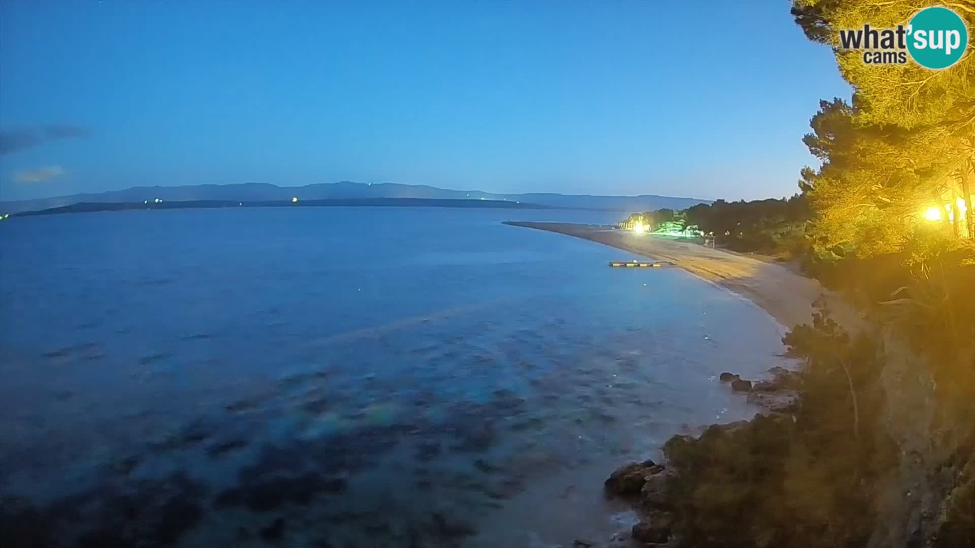 Webcam Bol Zlatni Rat – Vista en vivo desde la isla de Brač