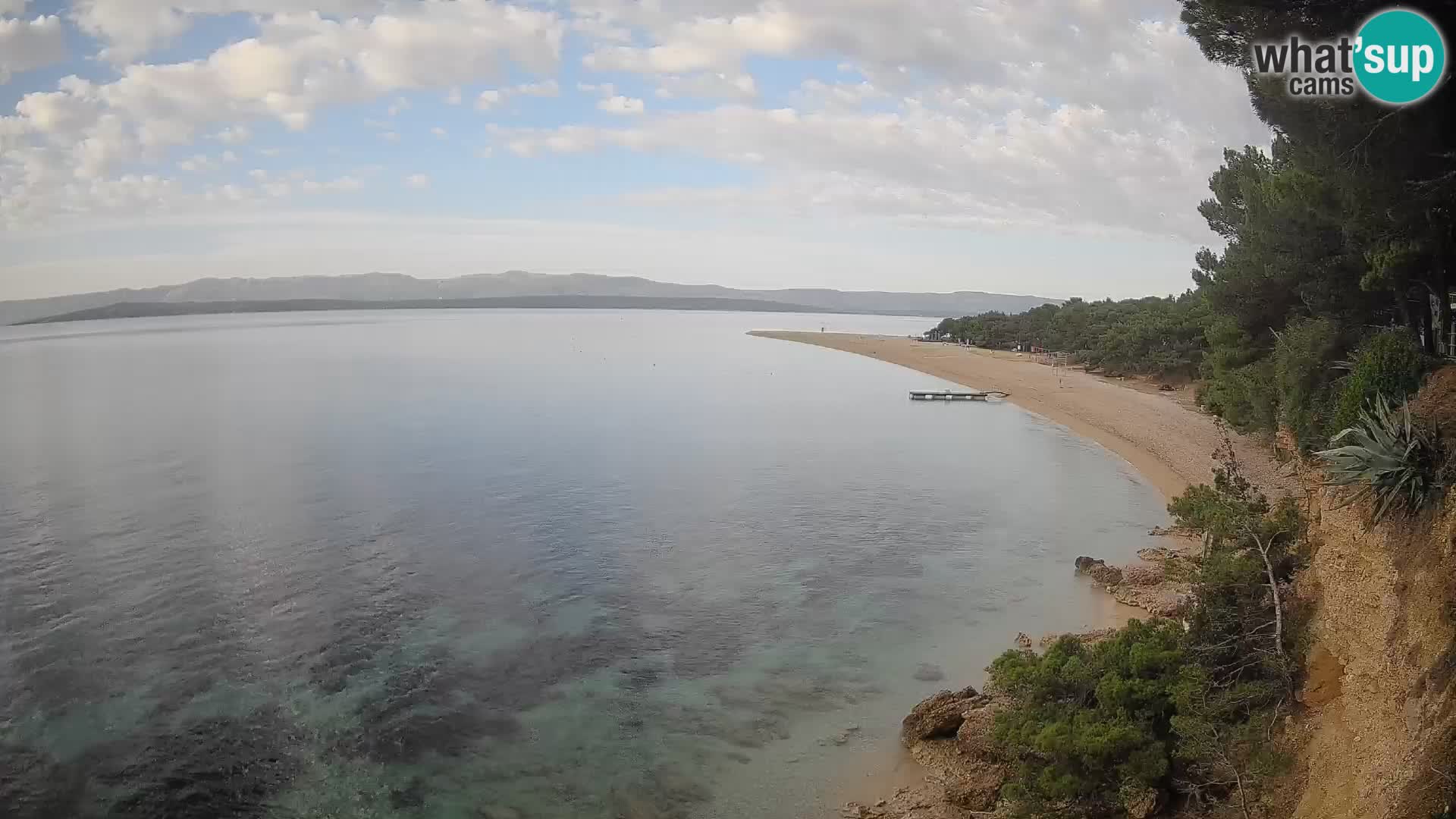 Spletna kamera Bol Zlatni Rat – Pogled v živo z otoka Brač