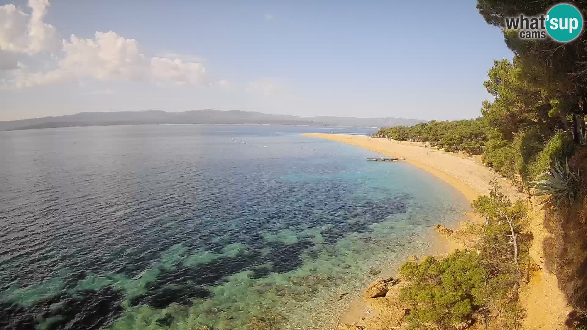 Spletna kamera Bol Zlatni Rat – Pogled v živo z otoka Brač