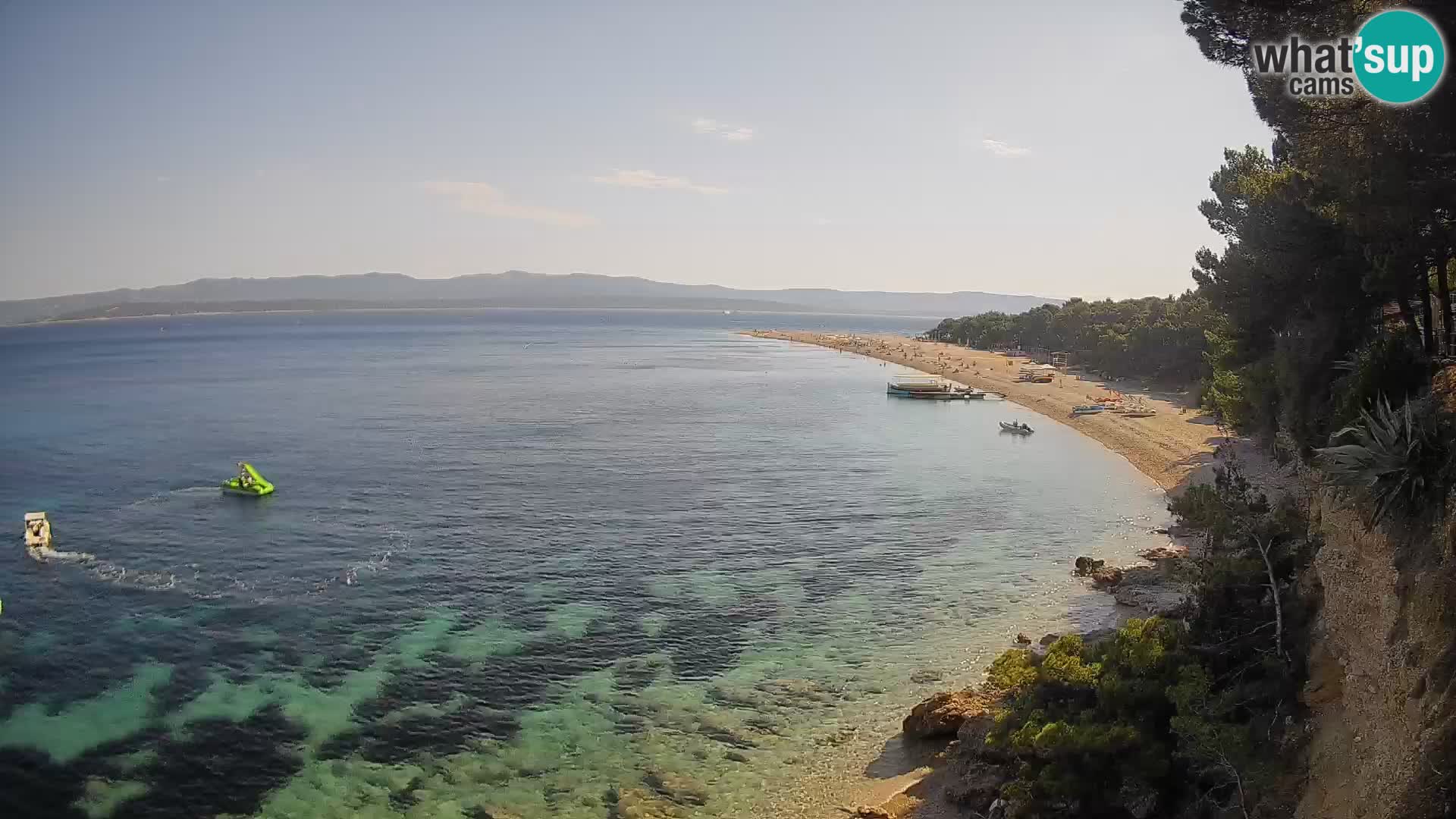 Webcam Zlatni Rat Bol – Liveblick vom berühmten Strand auf Brač