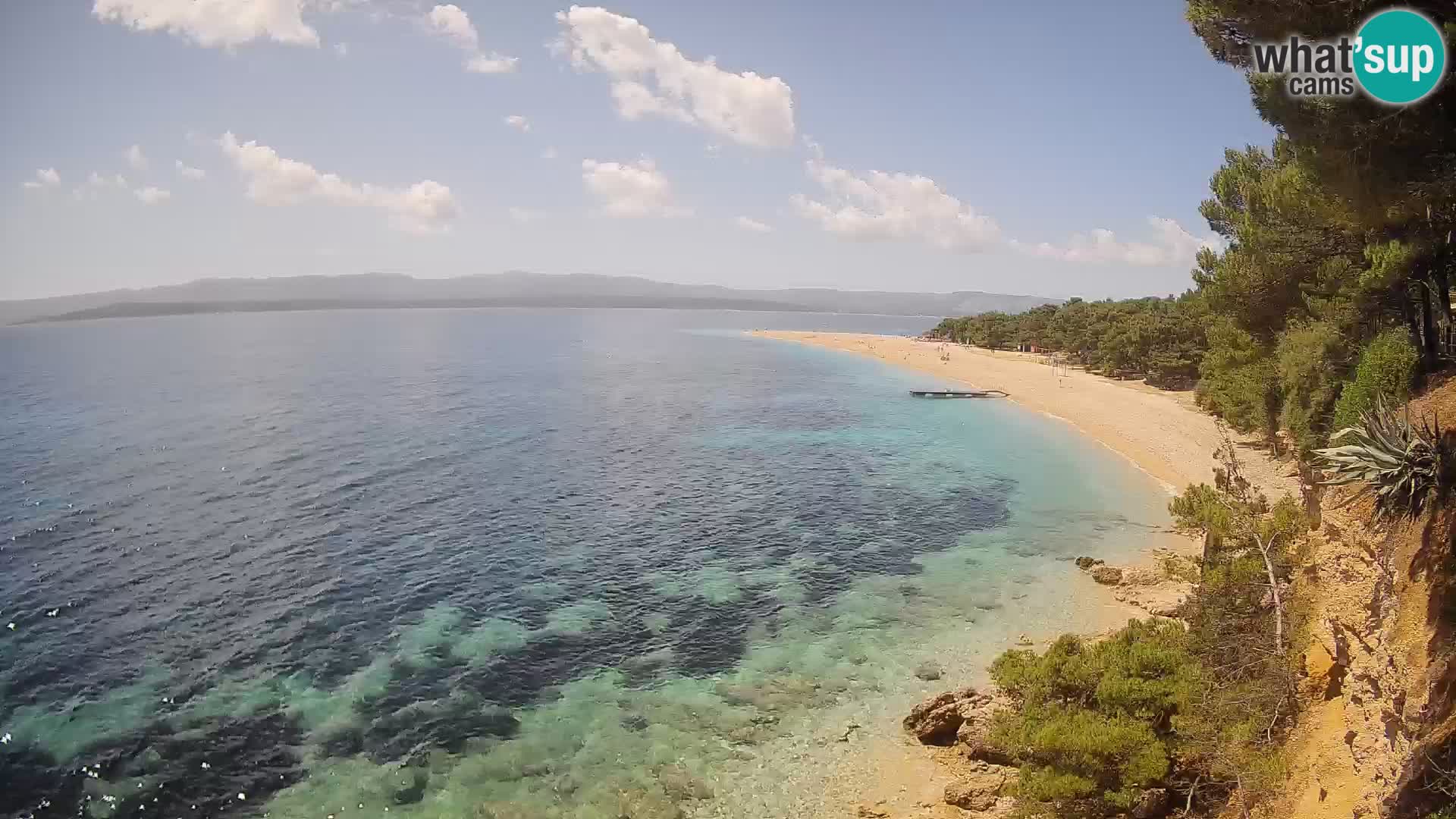 Webcam Bol Zlatni Rat – Vista en vivo desde la isla de Brač