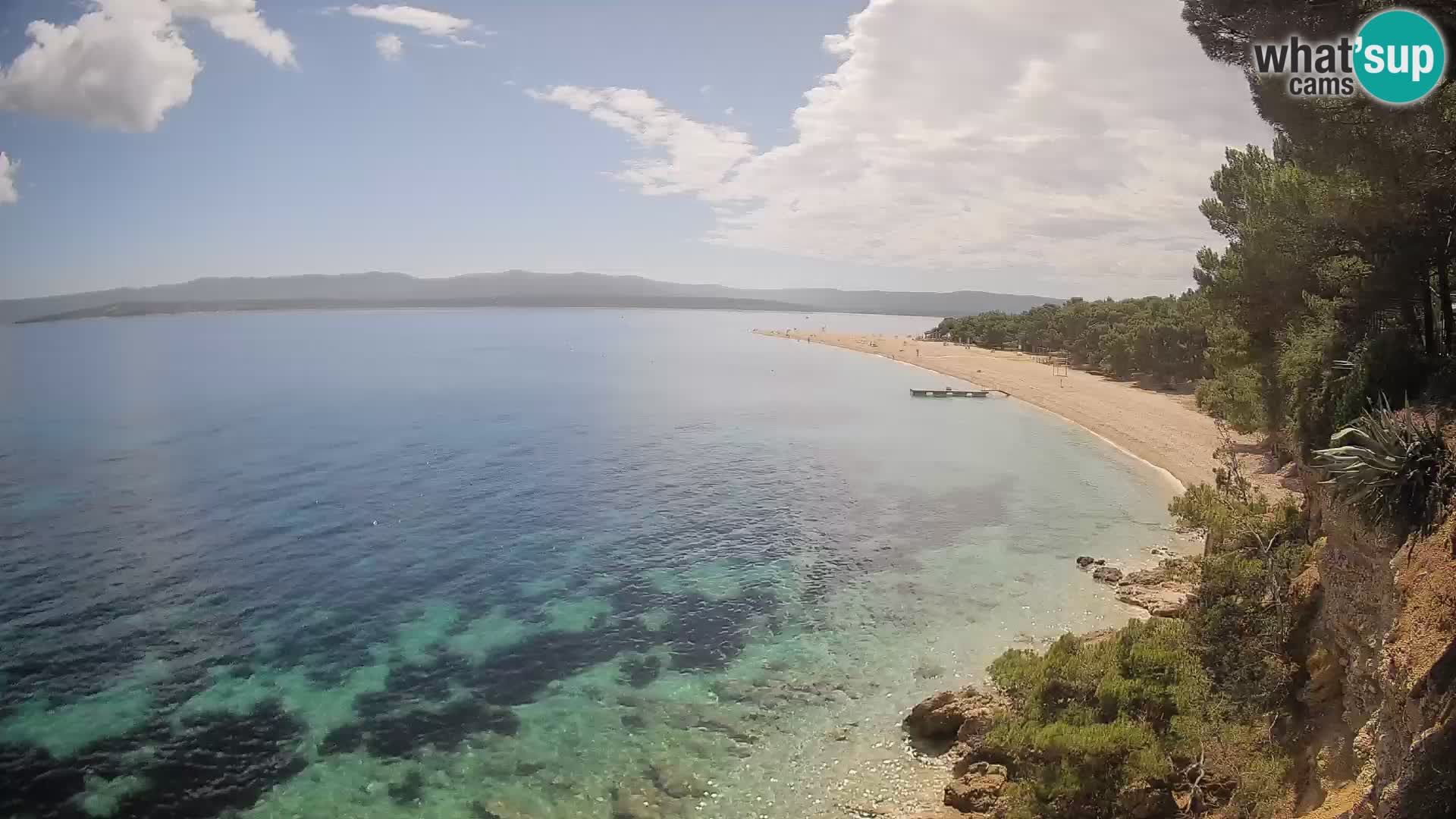 Web kamera Bol Zlatni Rat – Pogled uživo s otoka Brača
