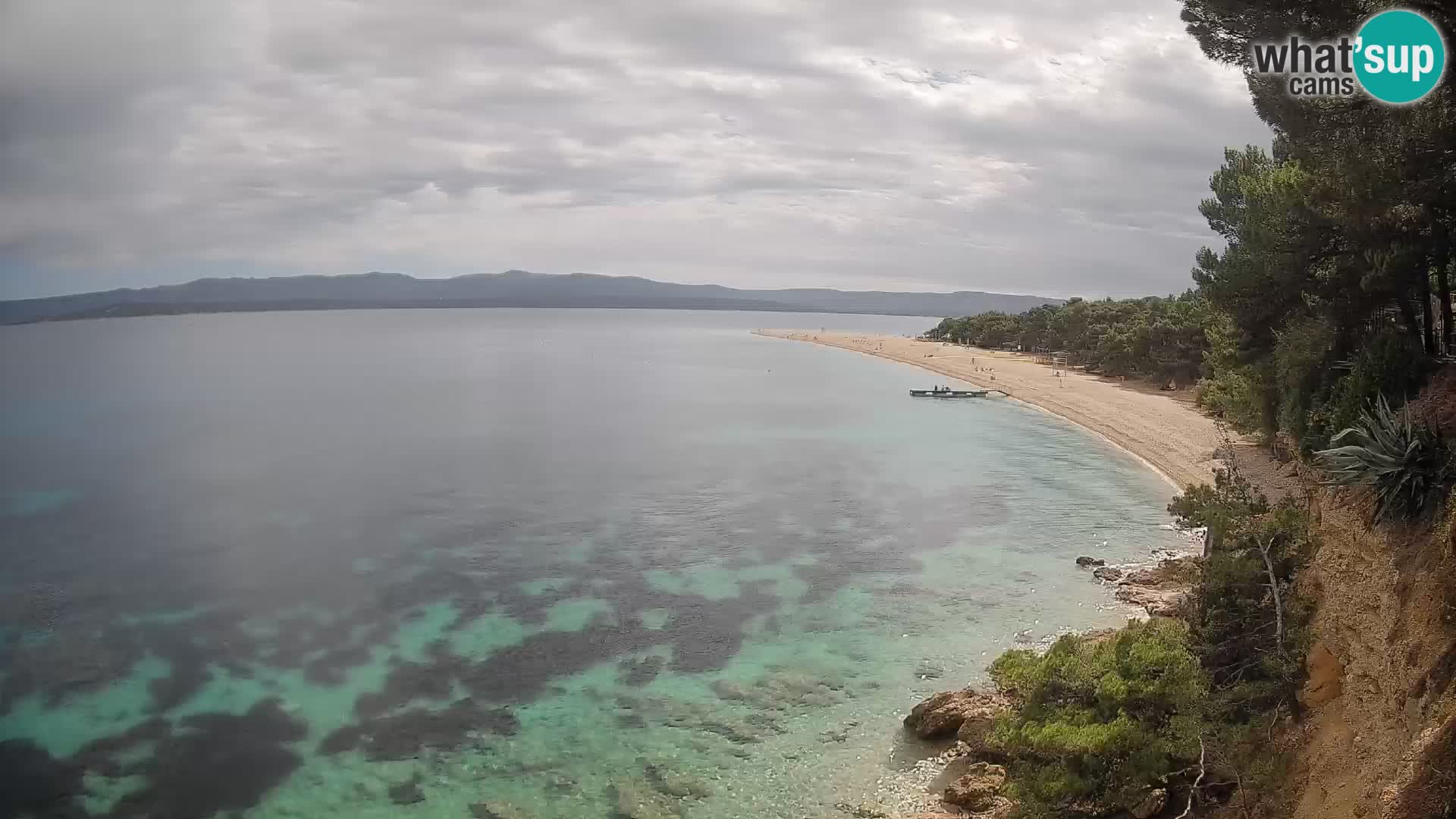 Webcam Bol Zlatni Rat – Vista en vivo desde la isla de Brač