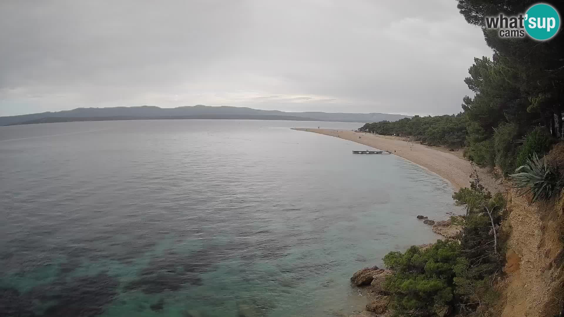 Webcam Zlatni Rat Bol – Liveblick vom berühmten Strand auf Brač