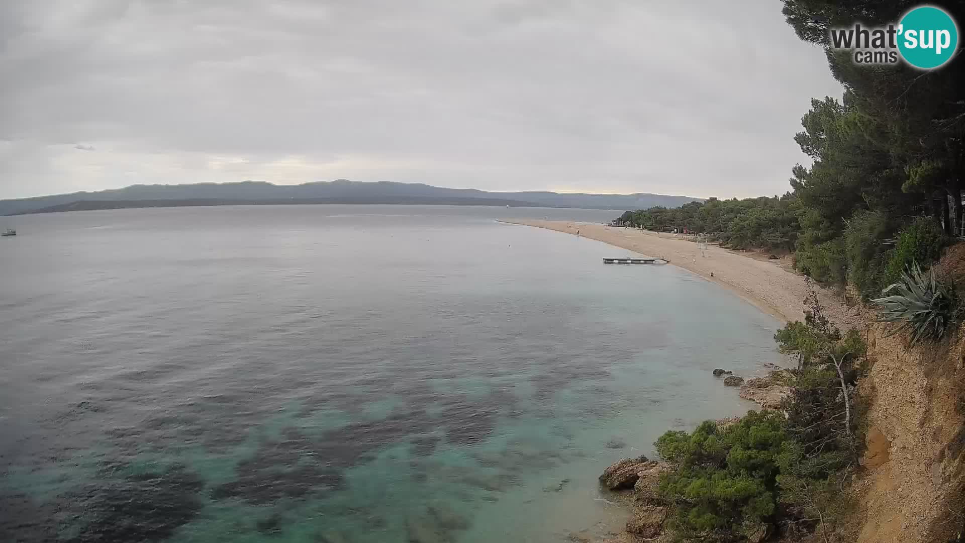 Webcam Bol Zlatni Rat – Vista en vivo desde la isla de Brač