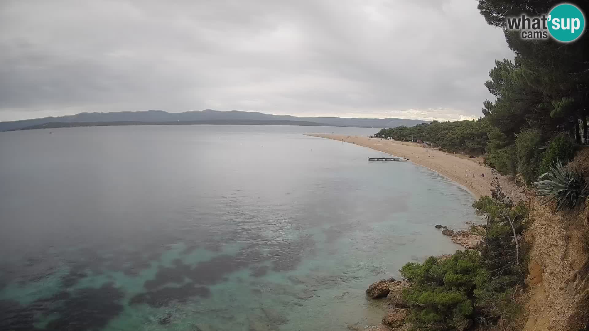 Webcam Bol Zlatni Rat – Vista en vivo desde la isla de Brač