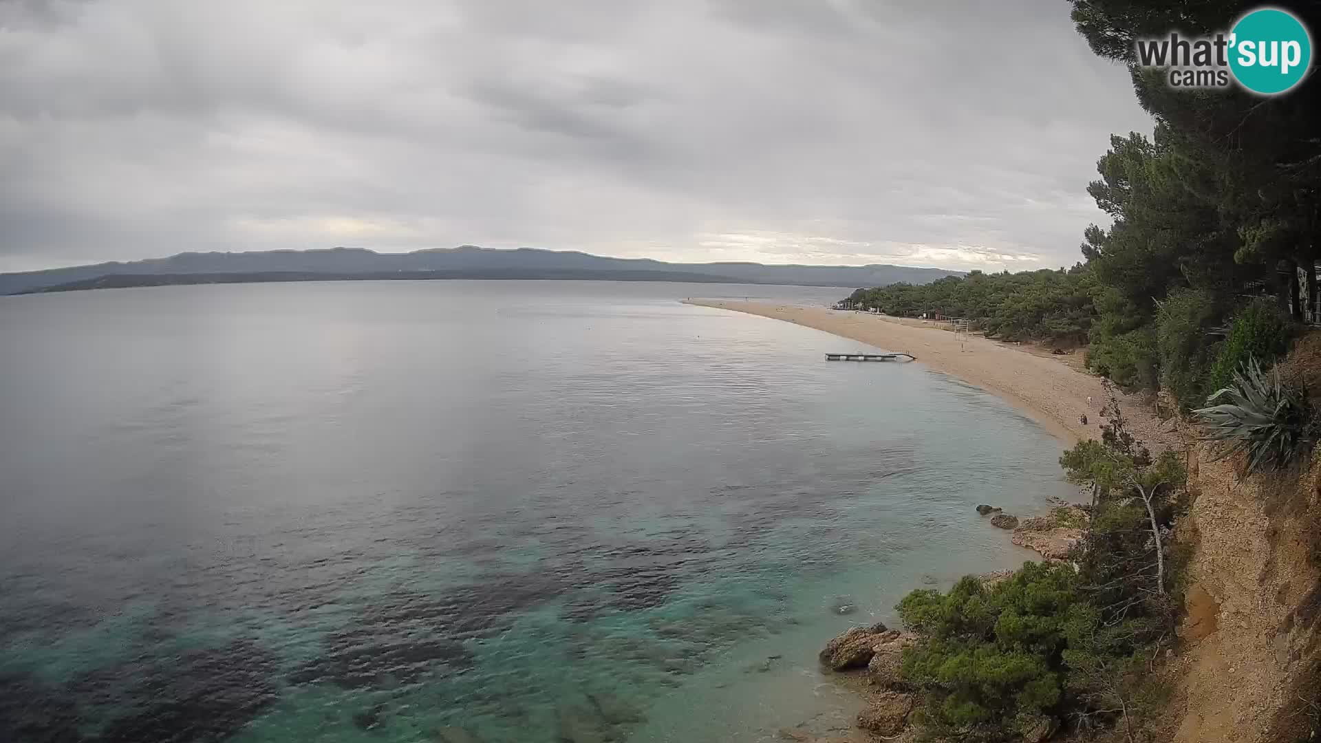 Webcam Bol Zlatni Rat – Vista en vivo desde la isla de Brač