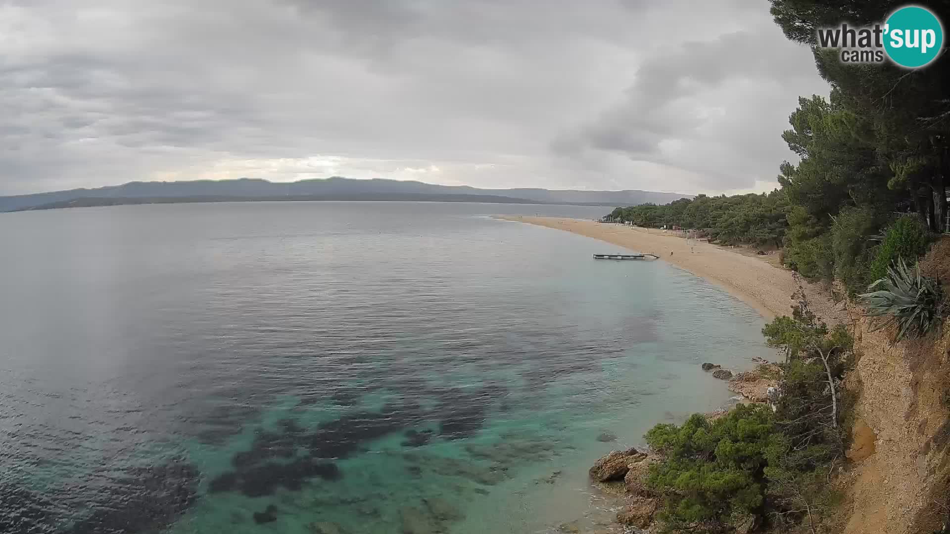 Spletna kamera Bol Zlatni Rat – Pogled v živo z otoka Brač