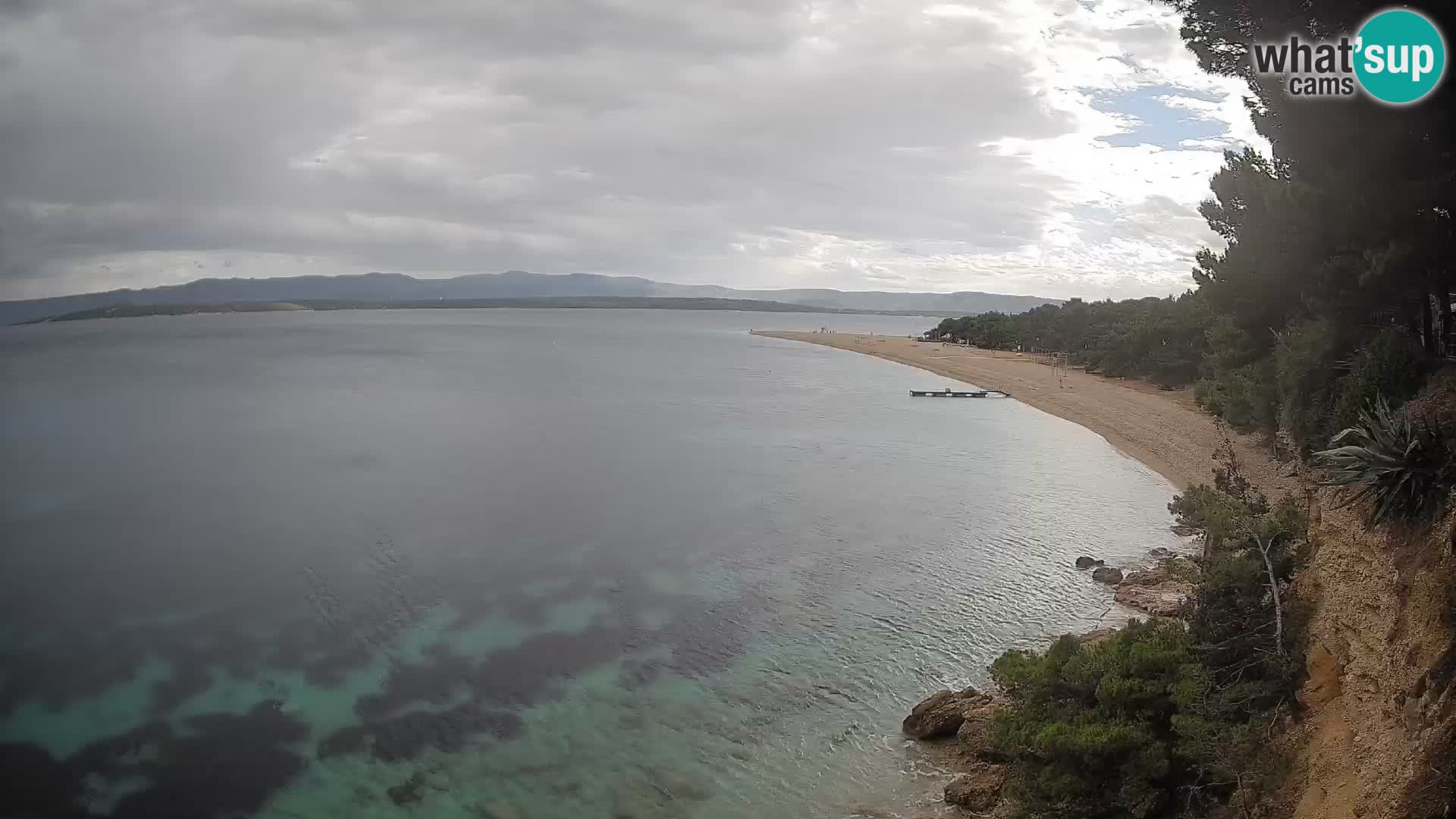 Webcam Zlatni Rat Bol – Liveblick vom berühmten Strand auf Brač