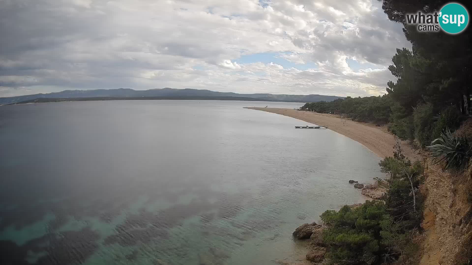 Webcam Bol Zlatni Rat – Vista en vivo desde la isla de Brač