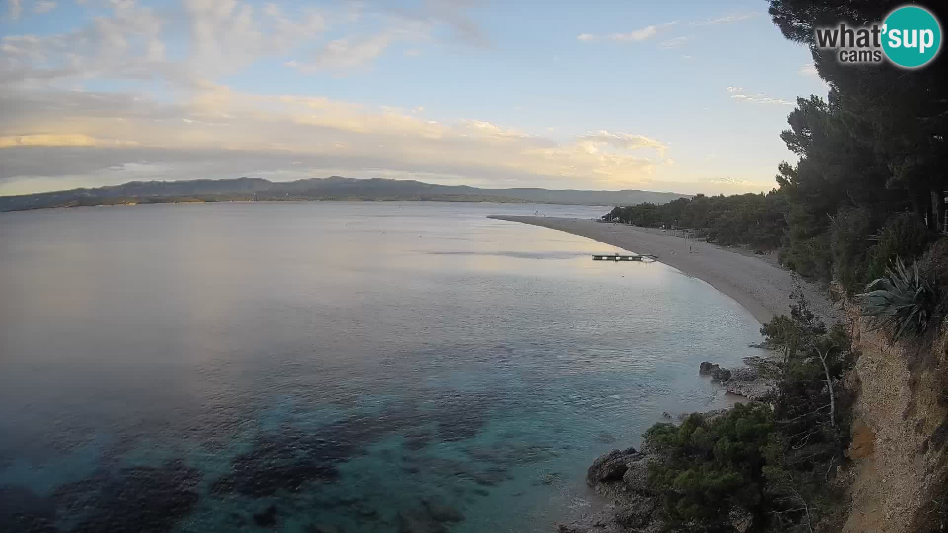 Webcam Zlatni Rat Bol – Liveblick vom berühmten Strand auf Brač