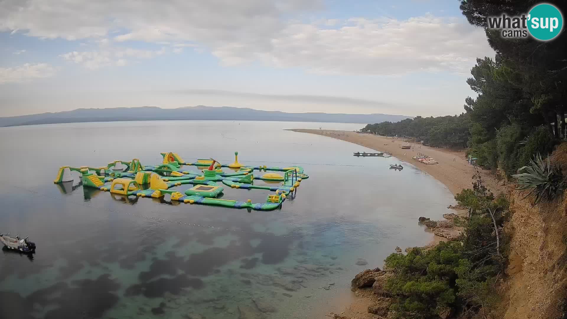 Webcam Zlatni Rat Bol – Liveblick vom berühmten Strand auf Brač
