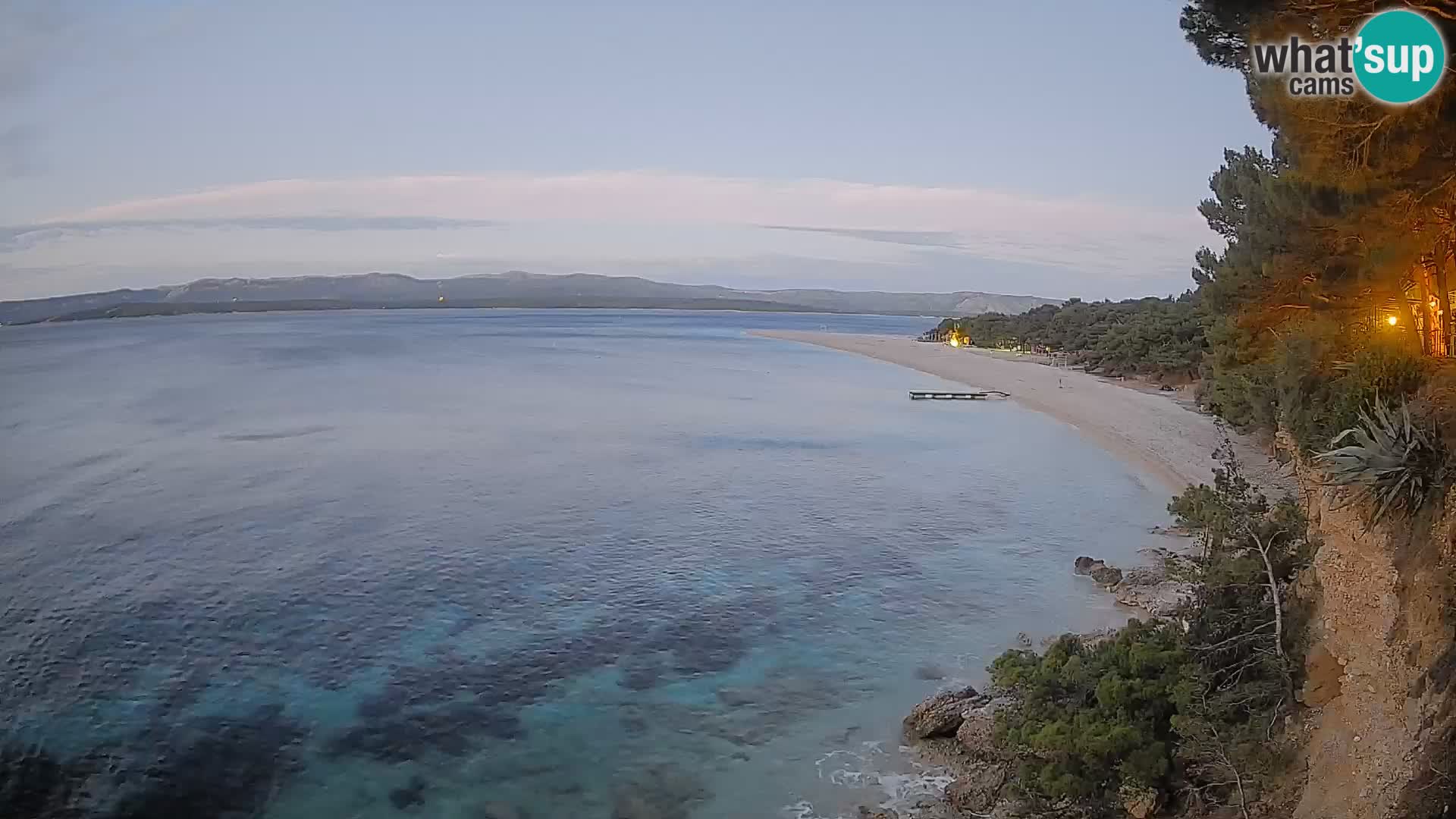 Webcam Bol Zlatni Rat – Vista en vivo desde la isla de Brač