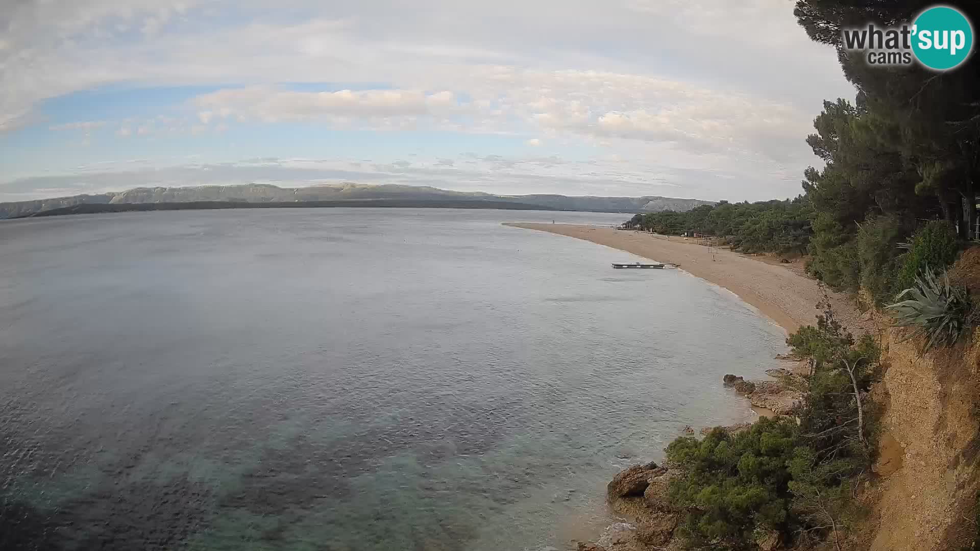 Webcam Bol Zlatni Rat – Vista en vivo desde la isla de Brač