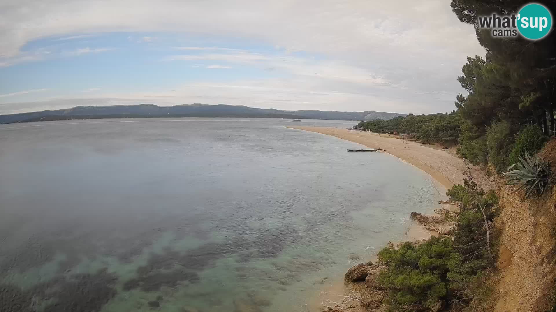 Spletna kamera Bol Zlatni Rat – Pogled v živo z otoka Brač