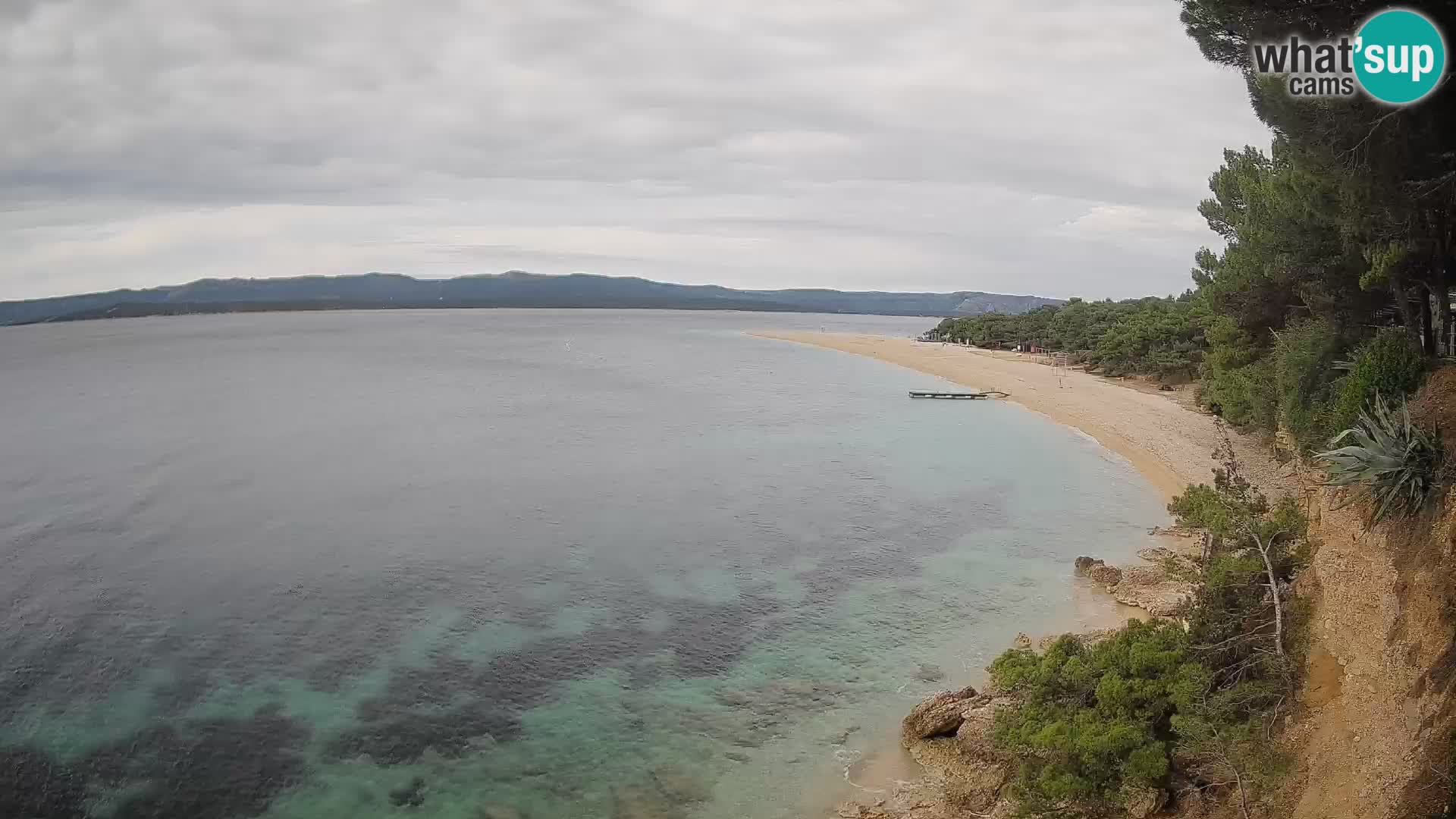 Webcam Bol Zlatni Rat – Vista en vivo desde la isla de Brač