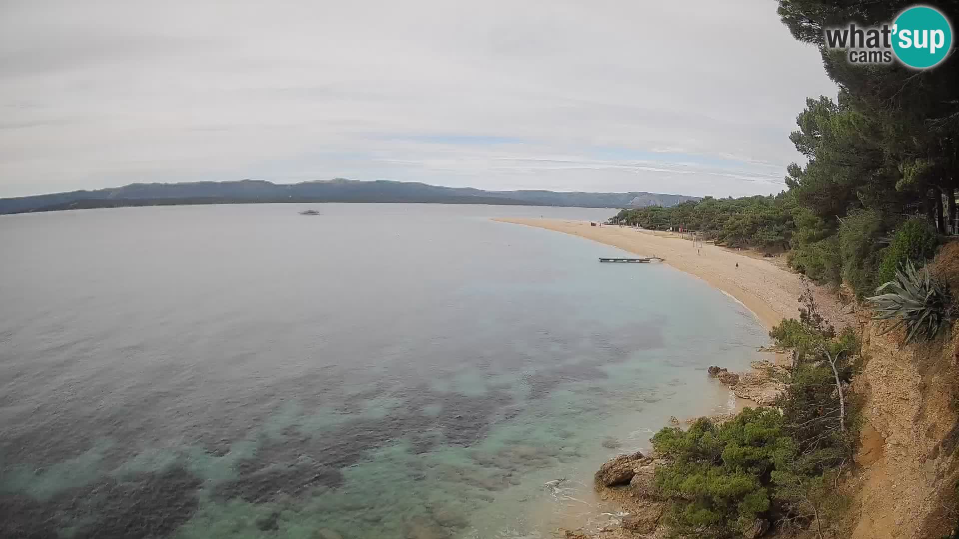 Webcam Bol Zlatni Rat – Vista en vivo desde la isla de Brač