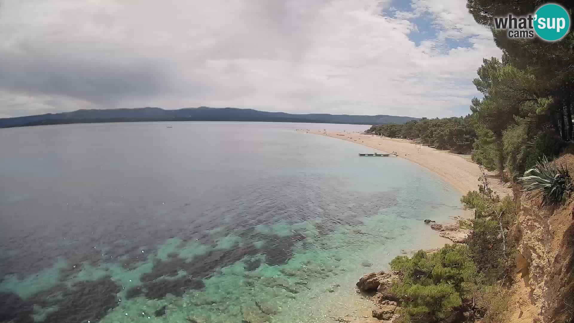 Webcam Bol Zlatni Rat – Vista en vivo desde la isla de Brač