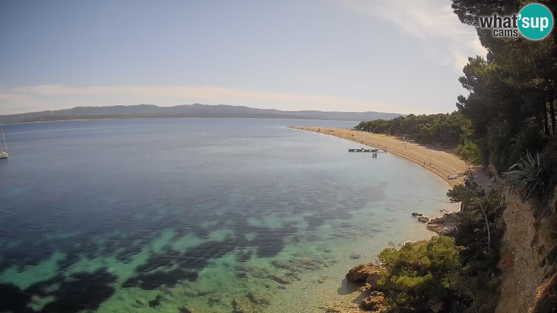 Spletna kamera Bol Zlatni Rat – Pogled v živo z otoka Brač