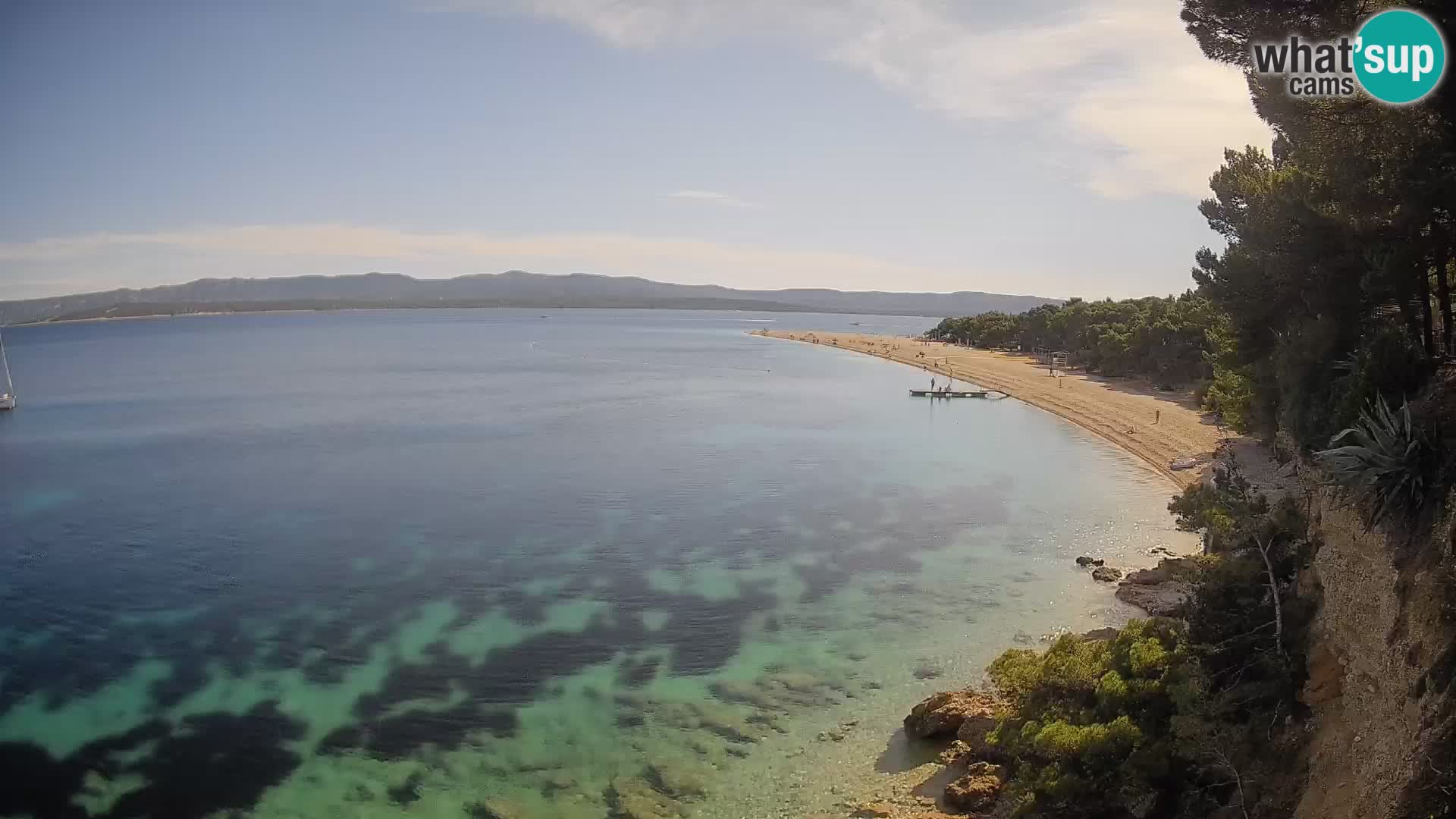 Webcam Zlatni Rat Bol – Liveblick vom berühmten Strand auf Brač