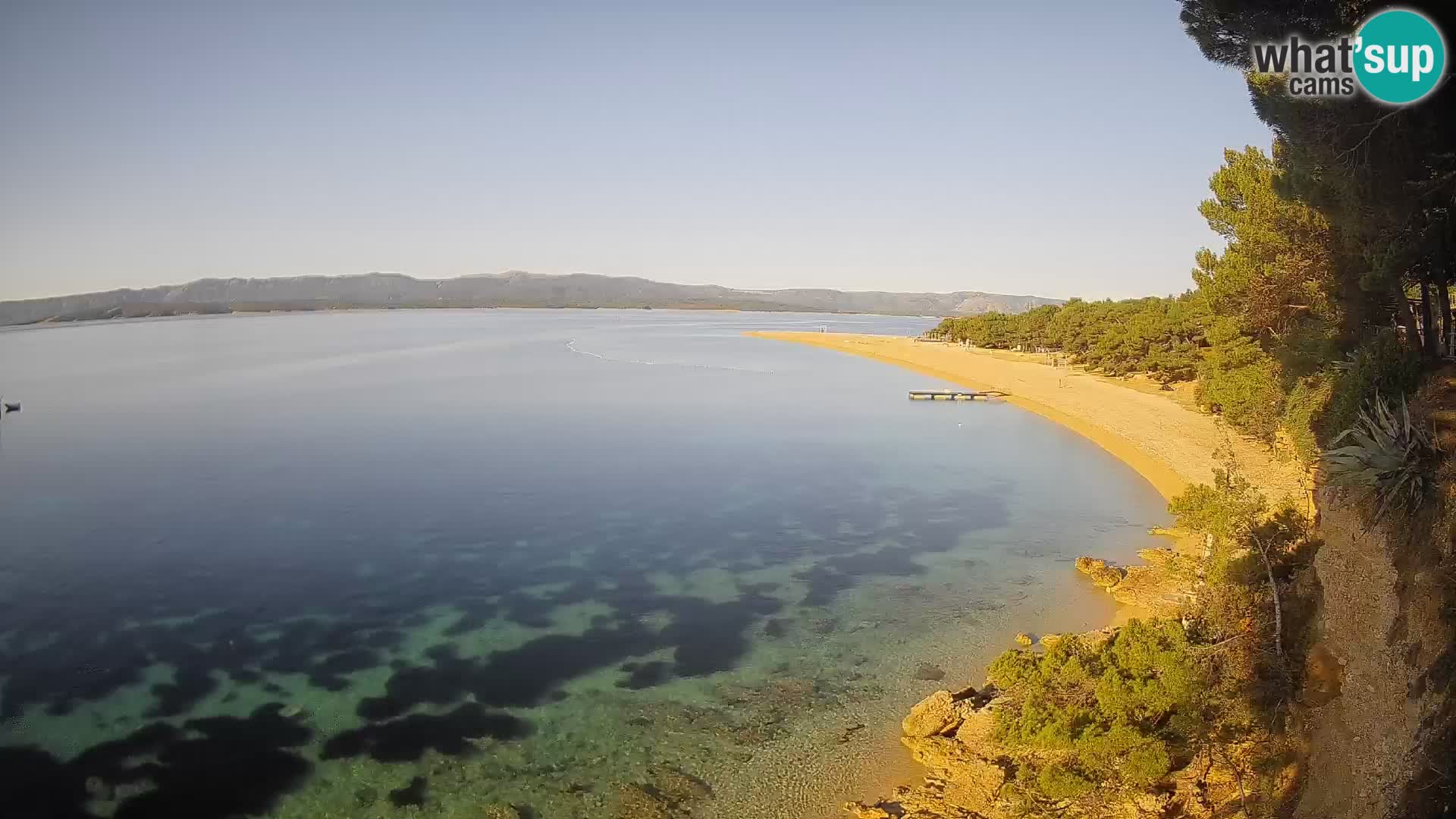 Webcam Bol Zlatni Rat – Vista en vivo desde la isla de Brač