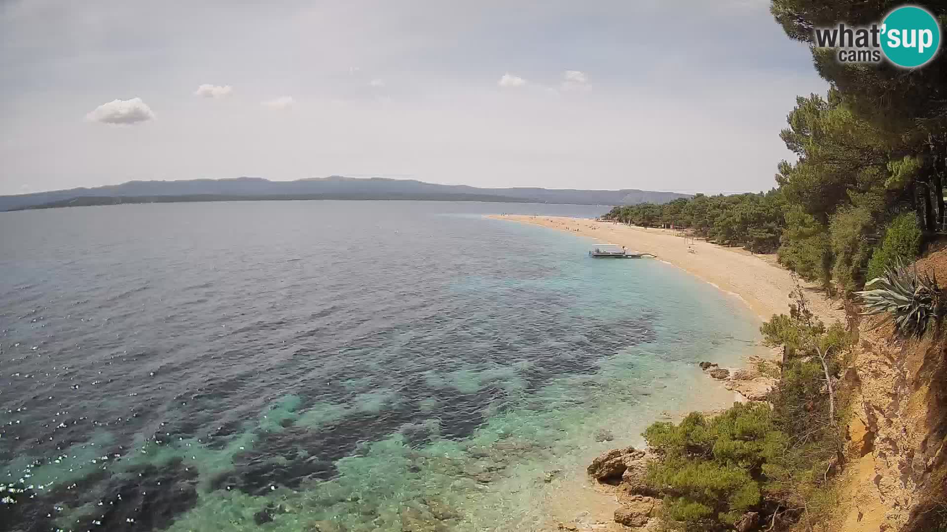 Webcam Bol Zlatni Rat – Vista en vivo desde la isla de Brač