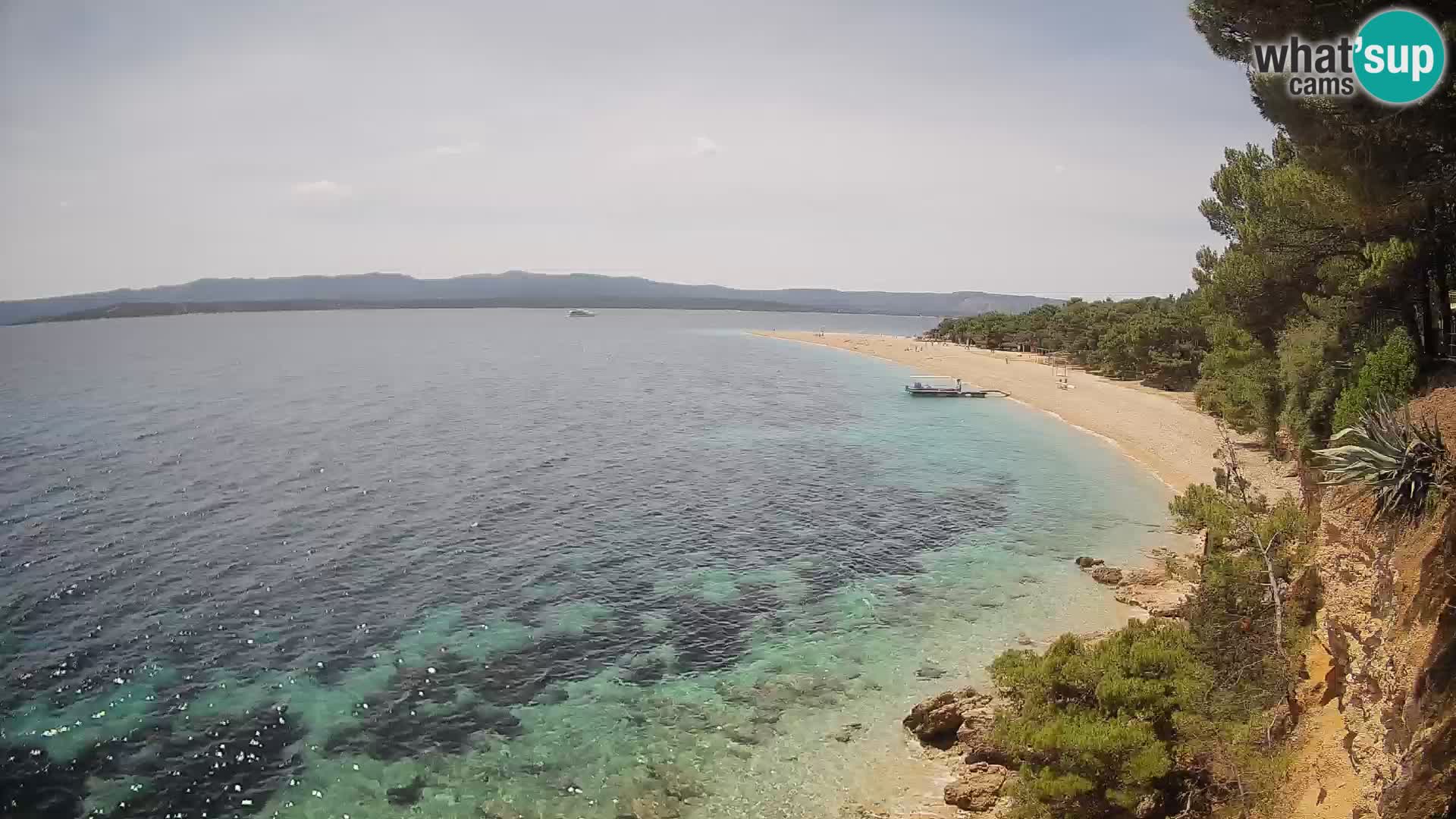 Spletna kamera Bol Zlatni Rat – Pogled v živo z otoka Brač