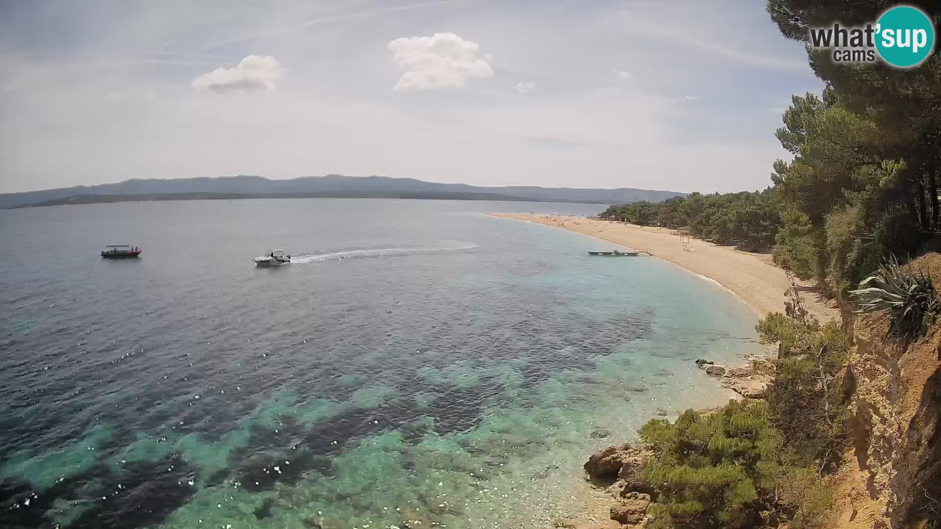 Webcam Zlatni Rat Bol – Liveblick vom berühmten Strand auf Brač