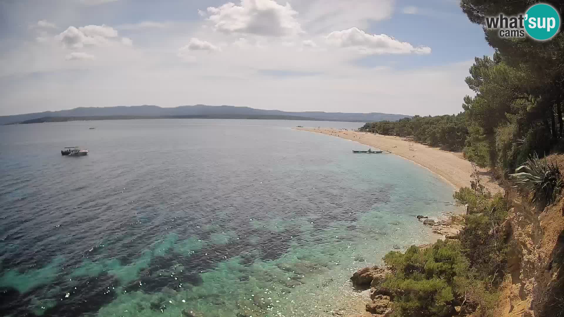 Web kamera Bol Zlatni Rat – Pogled uživo s otoka Brača