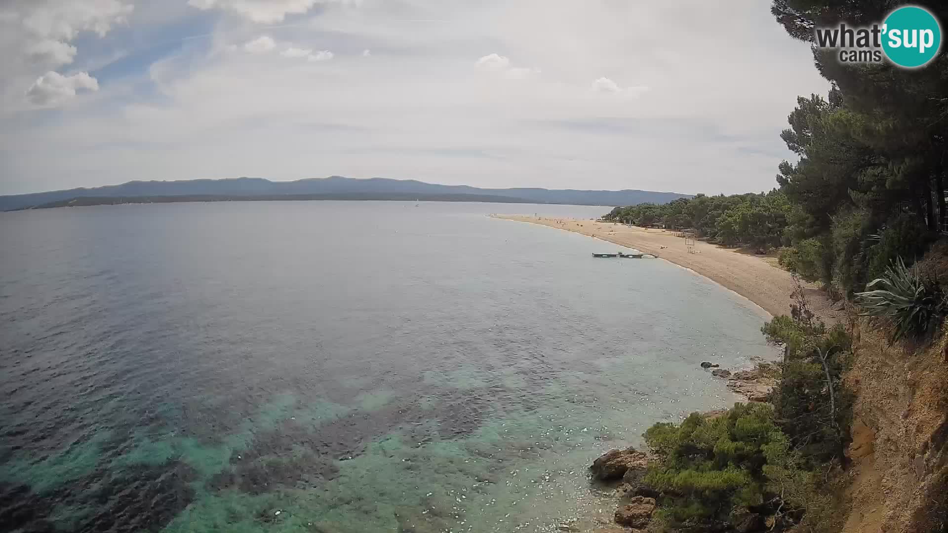 Spletna kamera Bol Zlatni Rat – Pogled v živo z otoka Brač