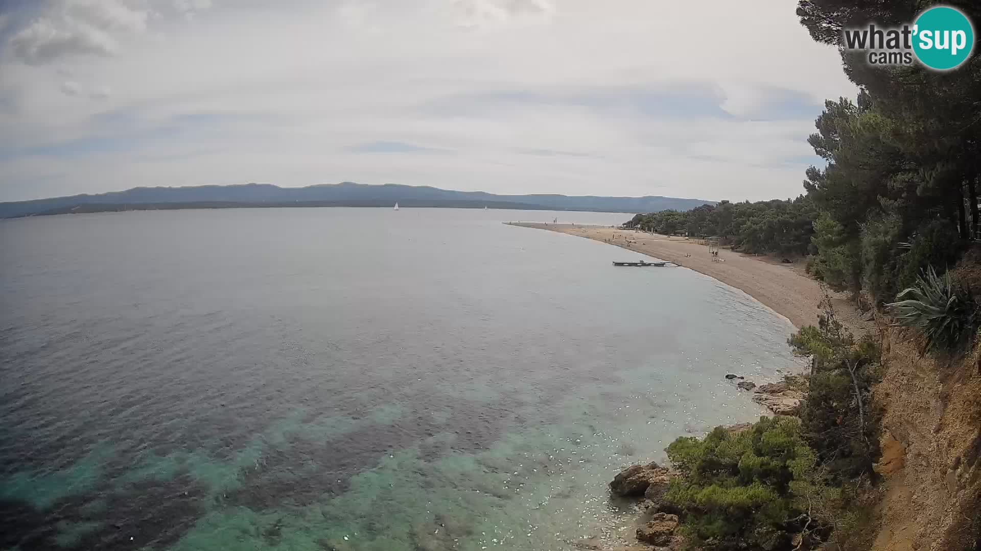 Webcam Zlatni Rat Bol – Liveblick vom berühmten Strand auf Brač