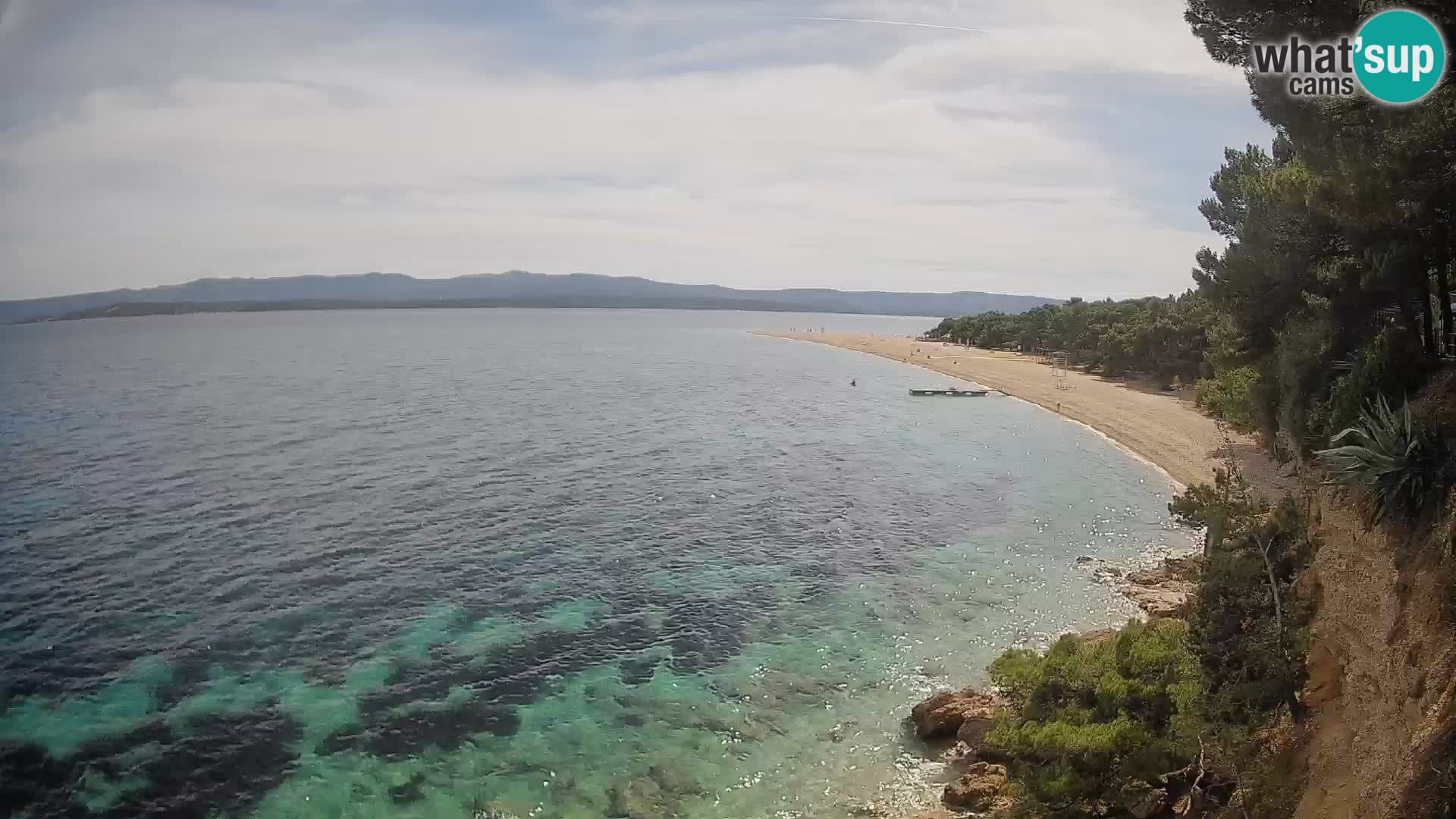 Webcam Zlatni Rat Bol – Liveblick vom berühmten Strand auf Brač