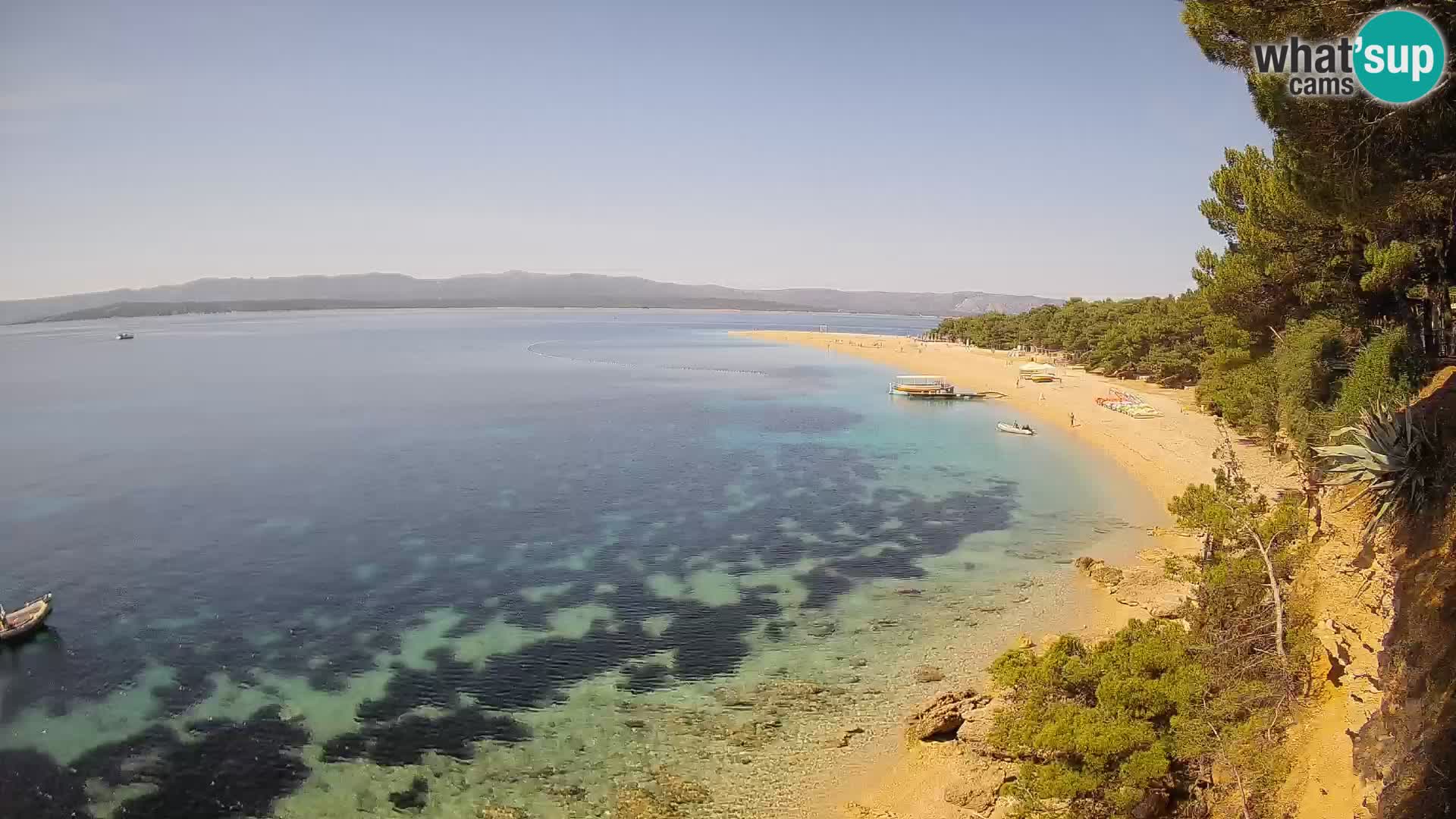 Webcam Bol Zlatni Rat – Vista en vivo desde la isla de Brač