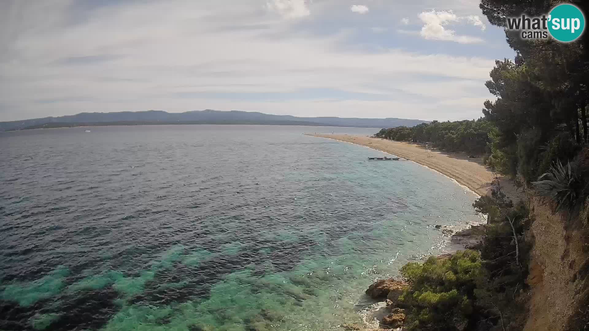 Web kamera Bol Zlatni Rat – Pogled uživo s otoka Brača