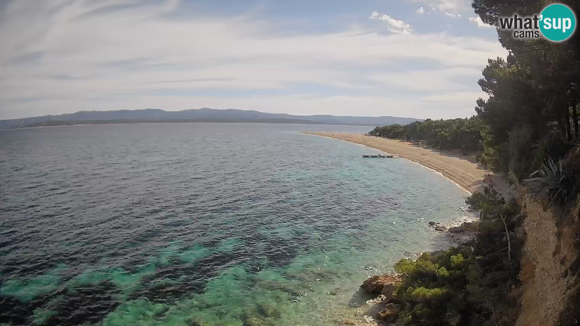 Web kamera Bol Zlatni Rat – Pogled uživo s otoka Brača