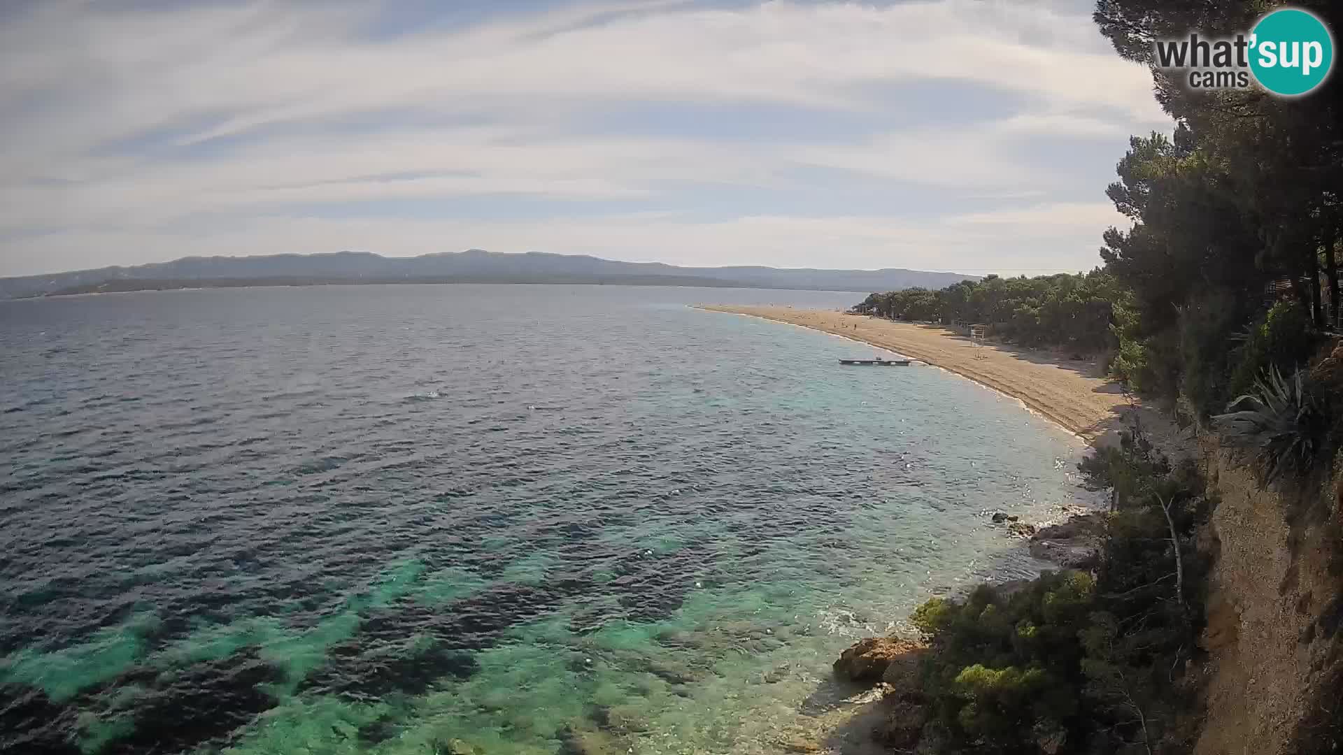 Web kamera Bol Zlatni Rat – Pogled uživo s otoka Brača