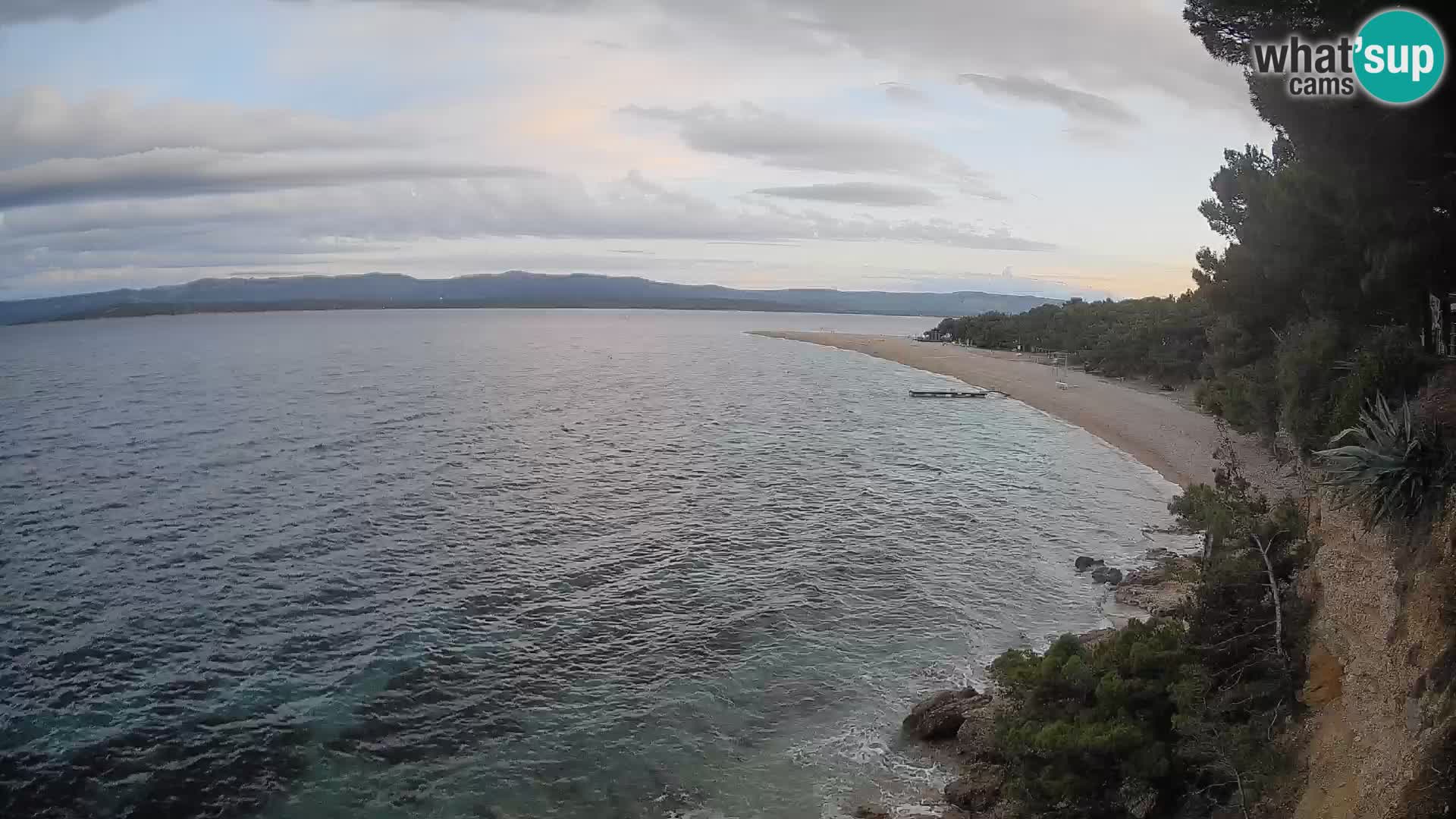 Webcam Bol Zlatni Rat – Vista en vivo desde la isla de Brač
