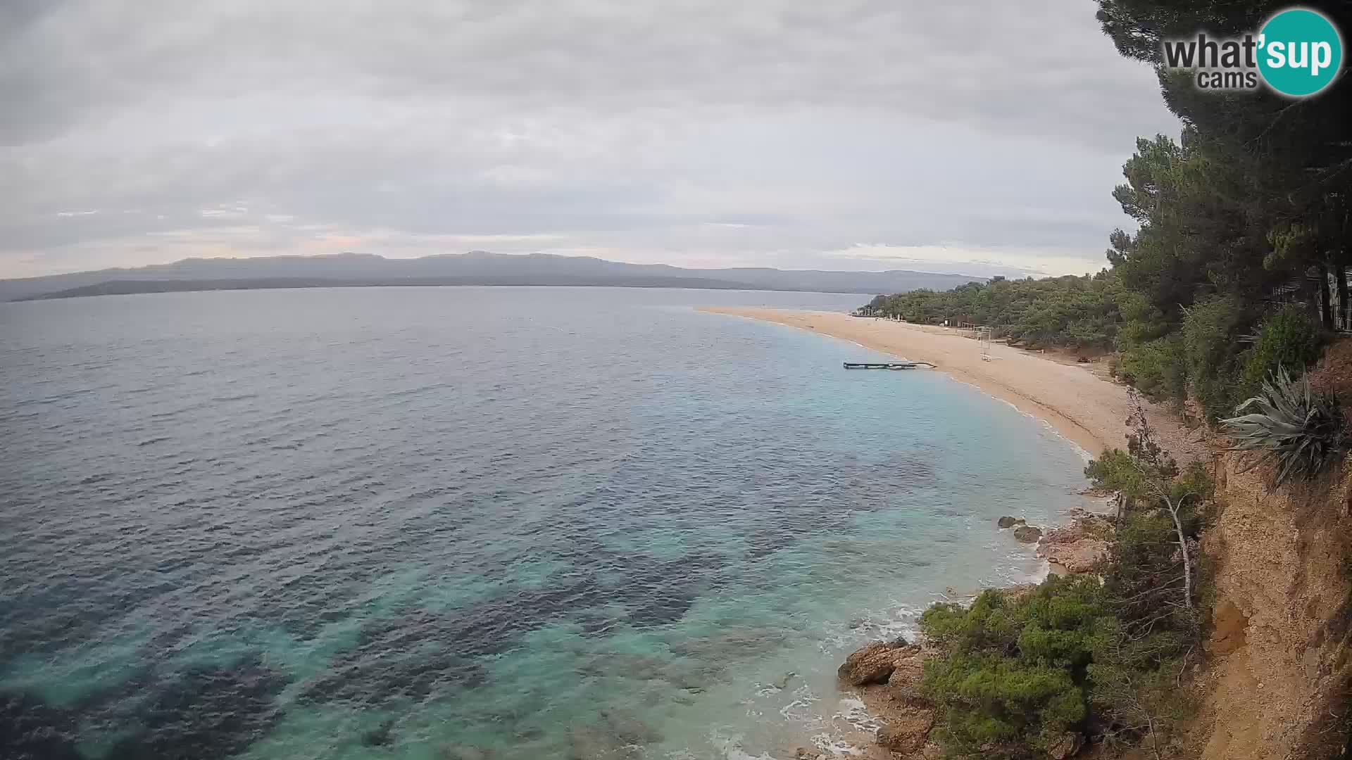Webcam Zlatni Rat Bol – Liveblick vom berühmten Strand auf Brač